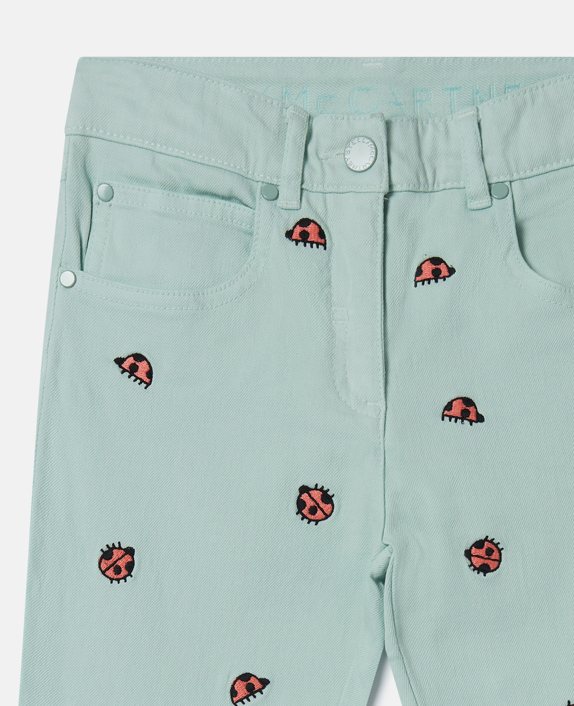 Ladybird Straight-Leg Denim Jeans-Green-large Ladybird Straight-Leg Denim Jeans-Green-large image number 1