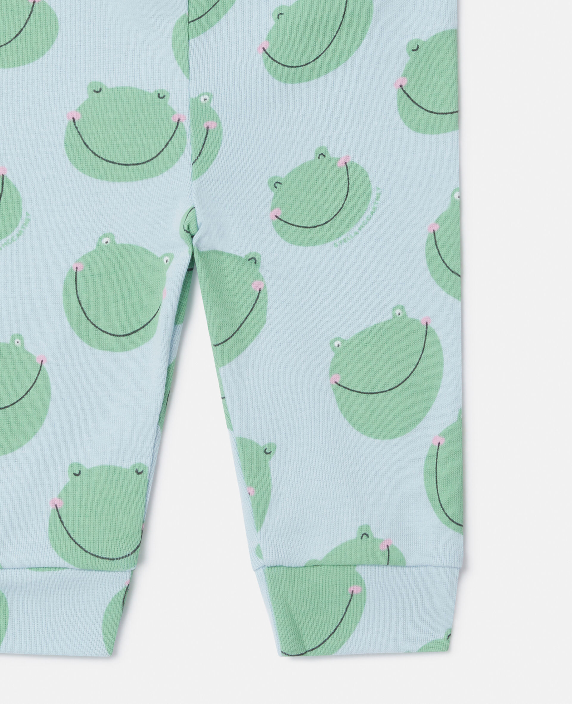 Frog Print Leggings-Blue-large image number 3