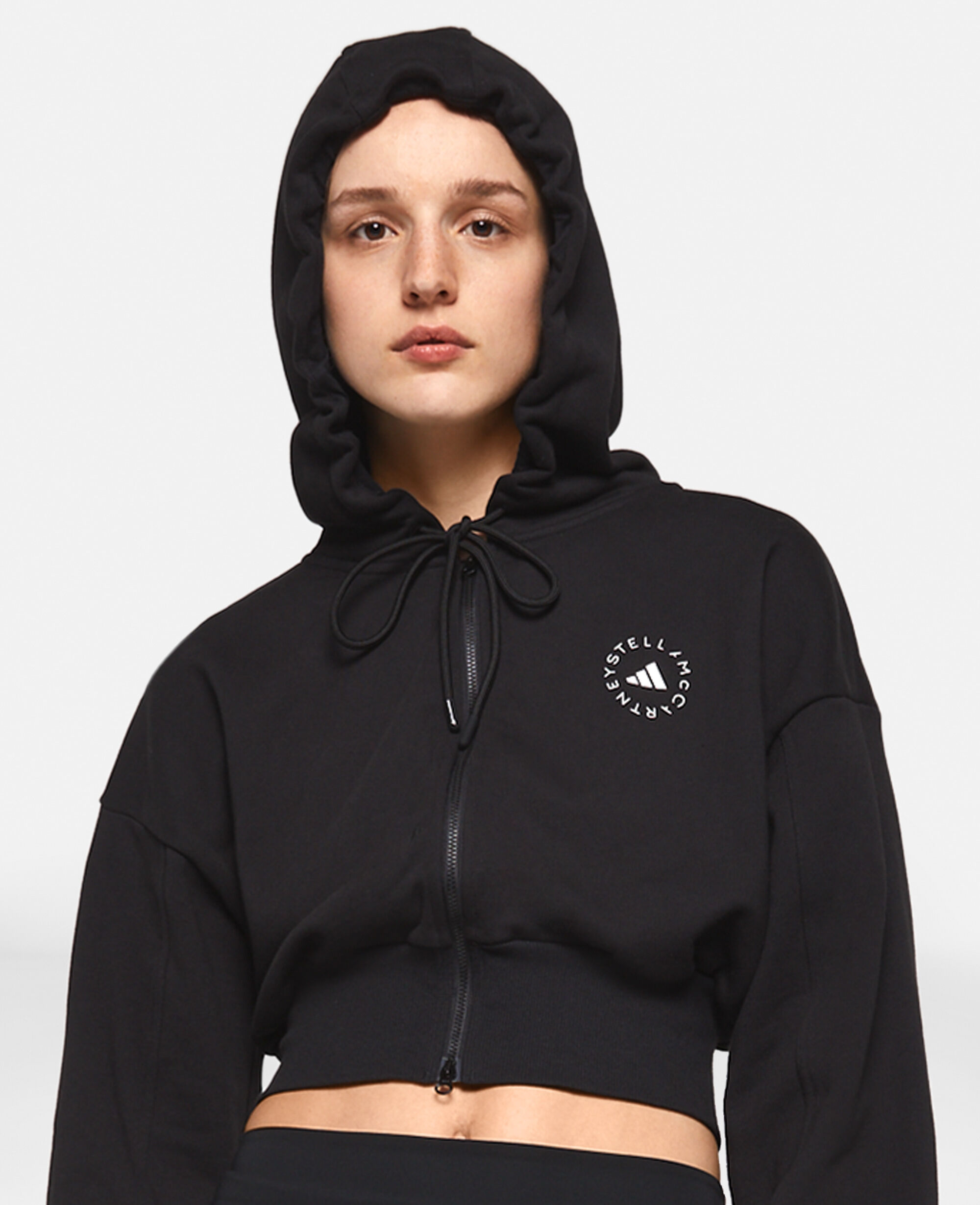 (取寄) アディダス バイ ステラマッカートニー レディース クロップド ブーディ adidas by Stella McCartney women Cropped Hoodie JJ4161 Vapour Pink adidas by Stella McCartney Women's Sportswear Cropped Hoodie