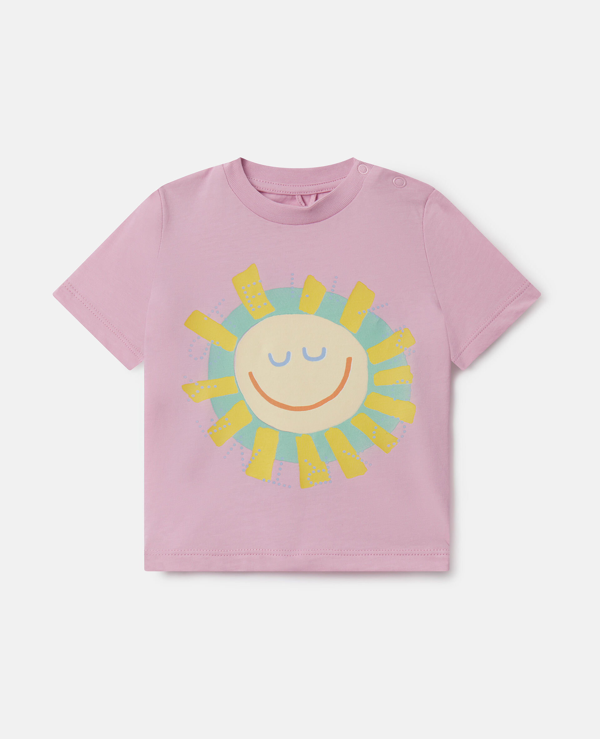 Medallion Logo Sunshine Sweatshirt-Pink-large image number 0
