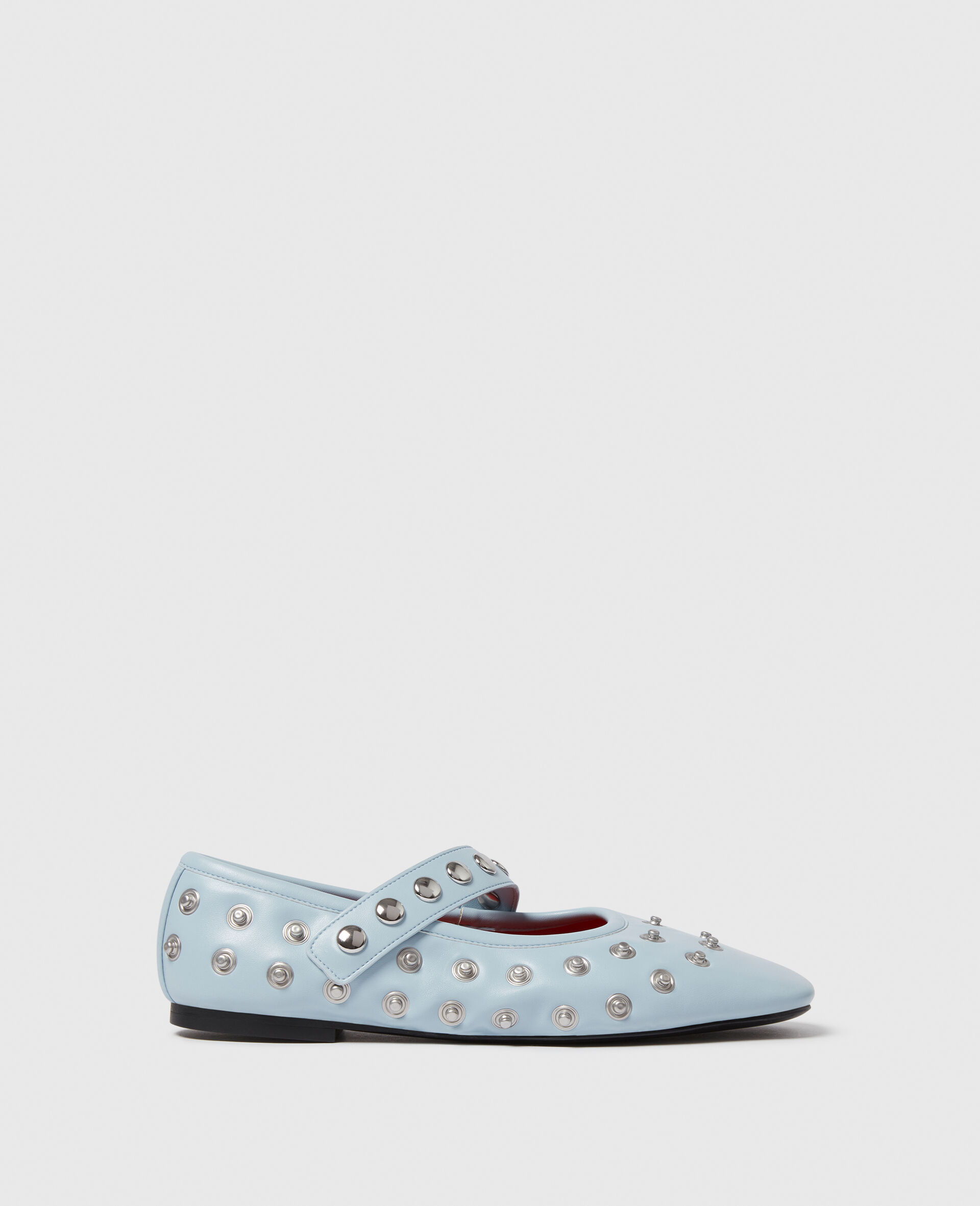 Ryder Popper-Studded Ballet Flats-Blue-large image number 0