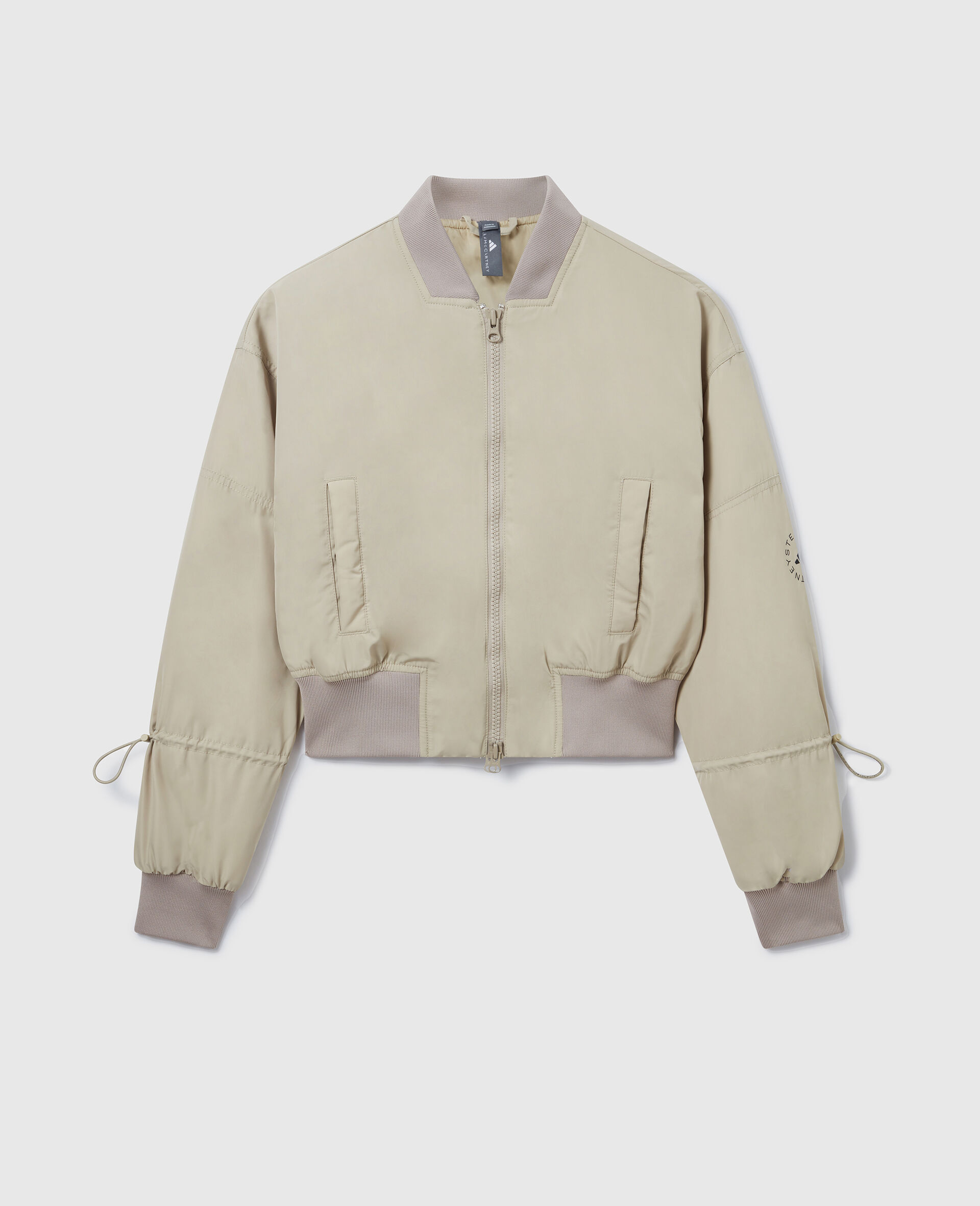 Kurze TrueNature Bomberjacke -Beige-large image number 0