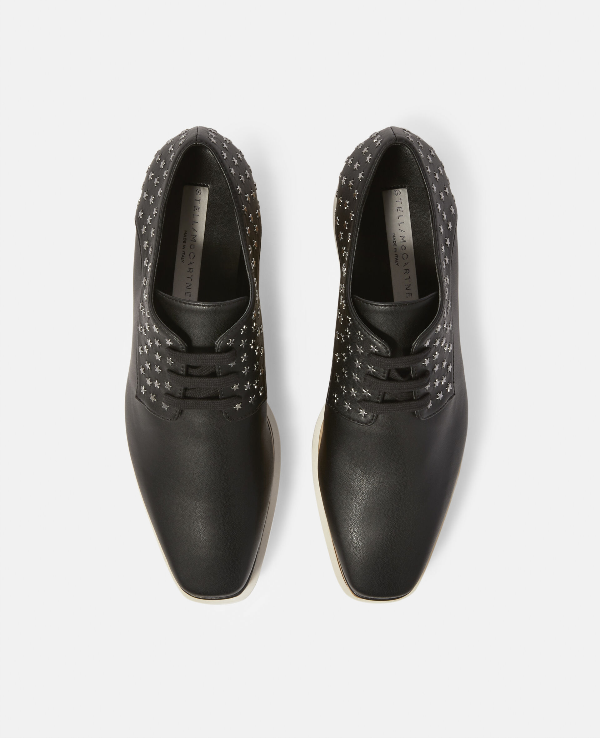 Elyse Star Studs Platform Shoes-Black-large image number 3