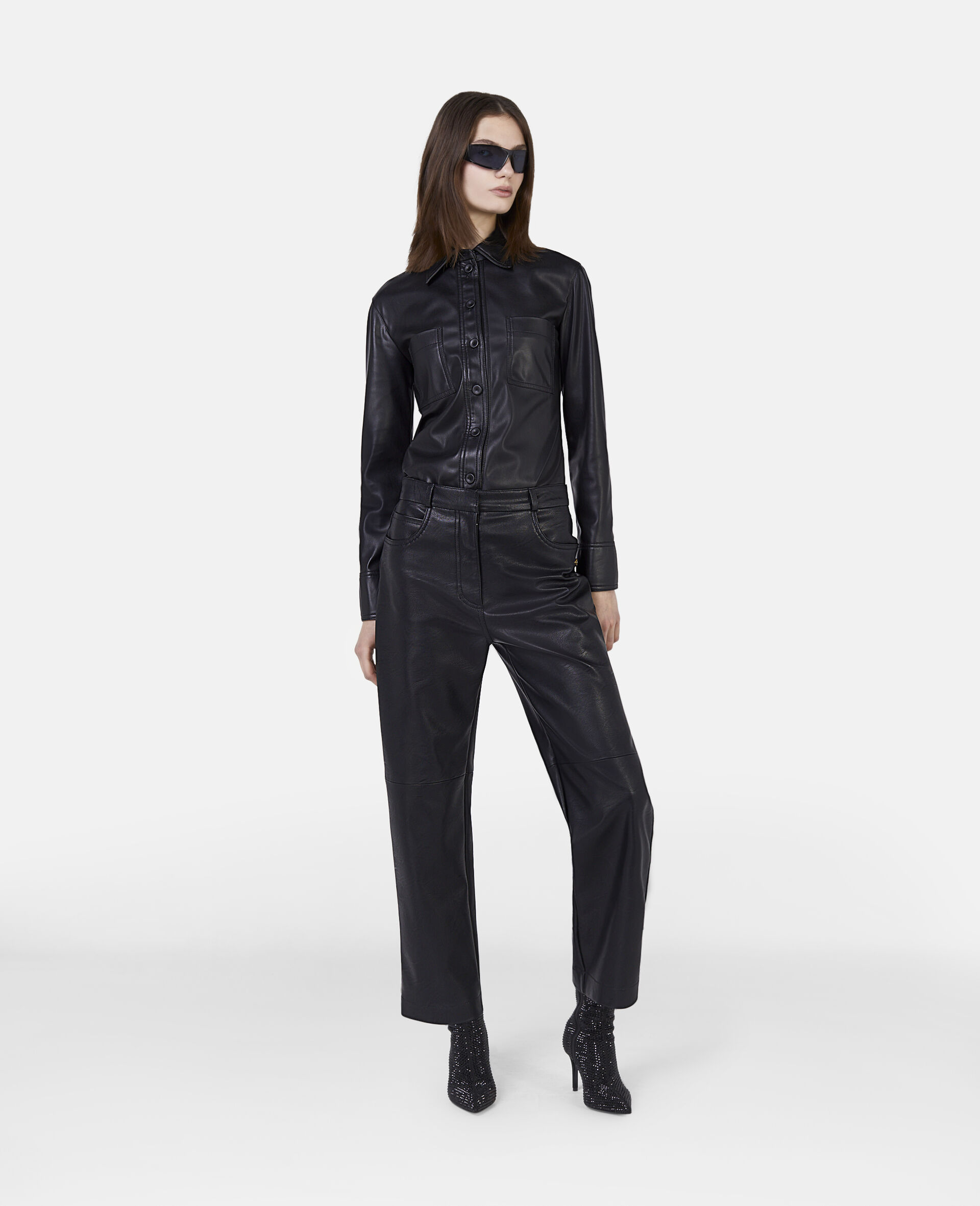 Stivaletti con Tacco con Cristalli Stella Iconic-Nero-large image number 1