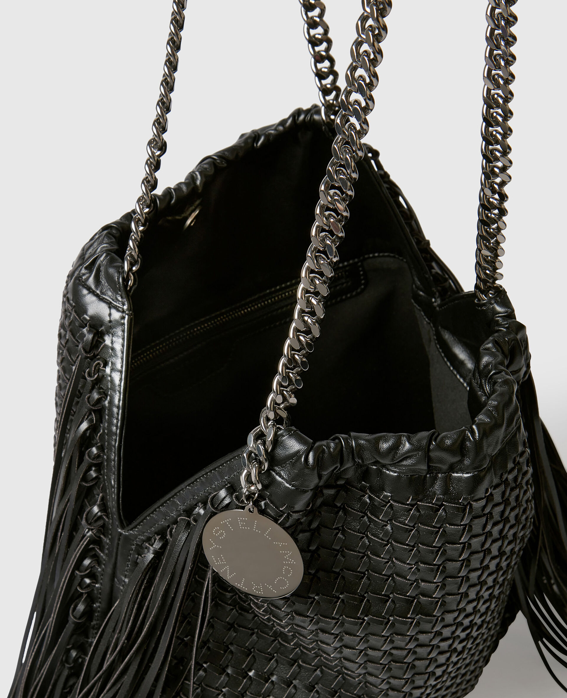 Falabella Medium Drawstring Tote Bag-Black-large image number 4