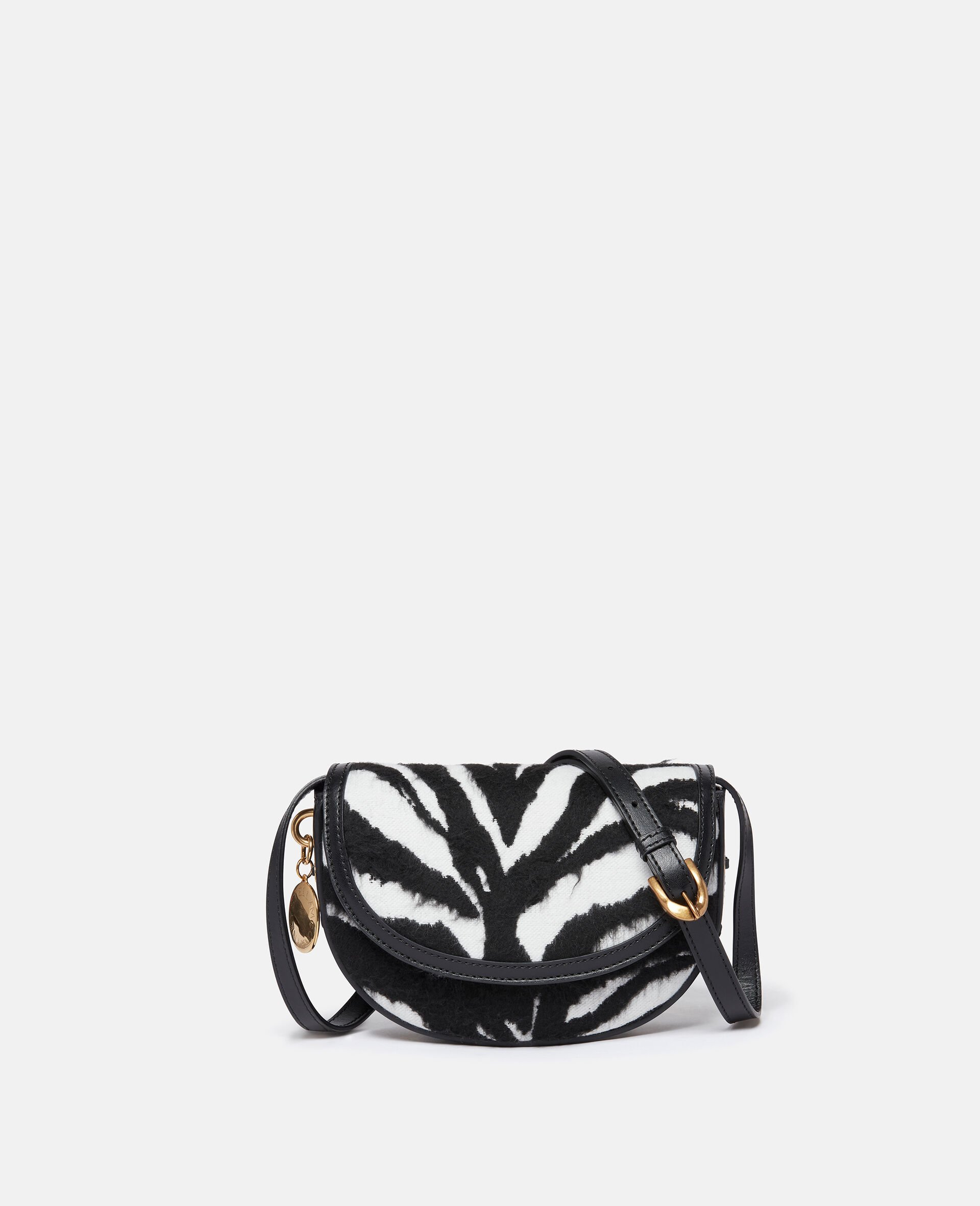 Frayme Tiger Pattern Shoulder Bag-White-large image number 0