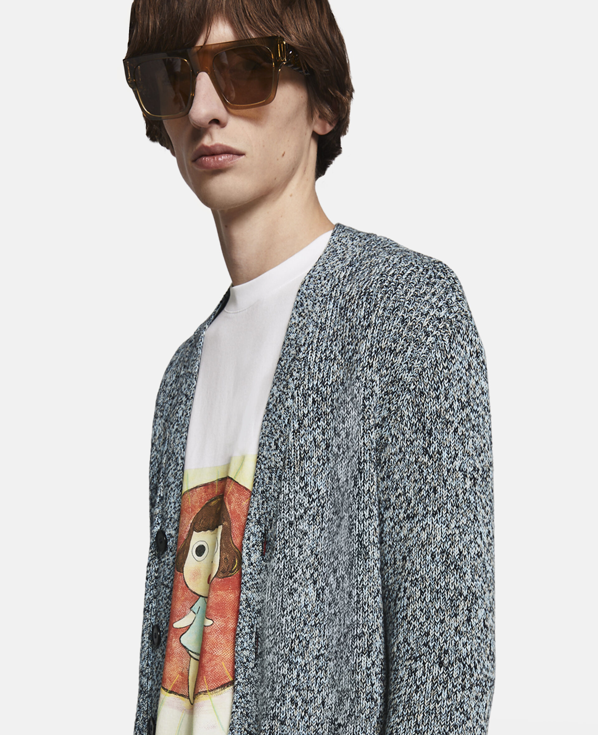 Don't Waste Another Day Cardigan-Blue-large image number 4