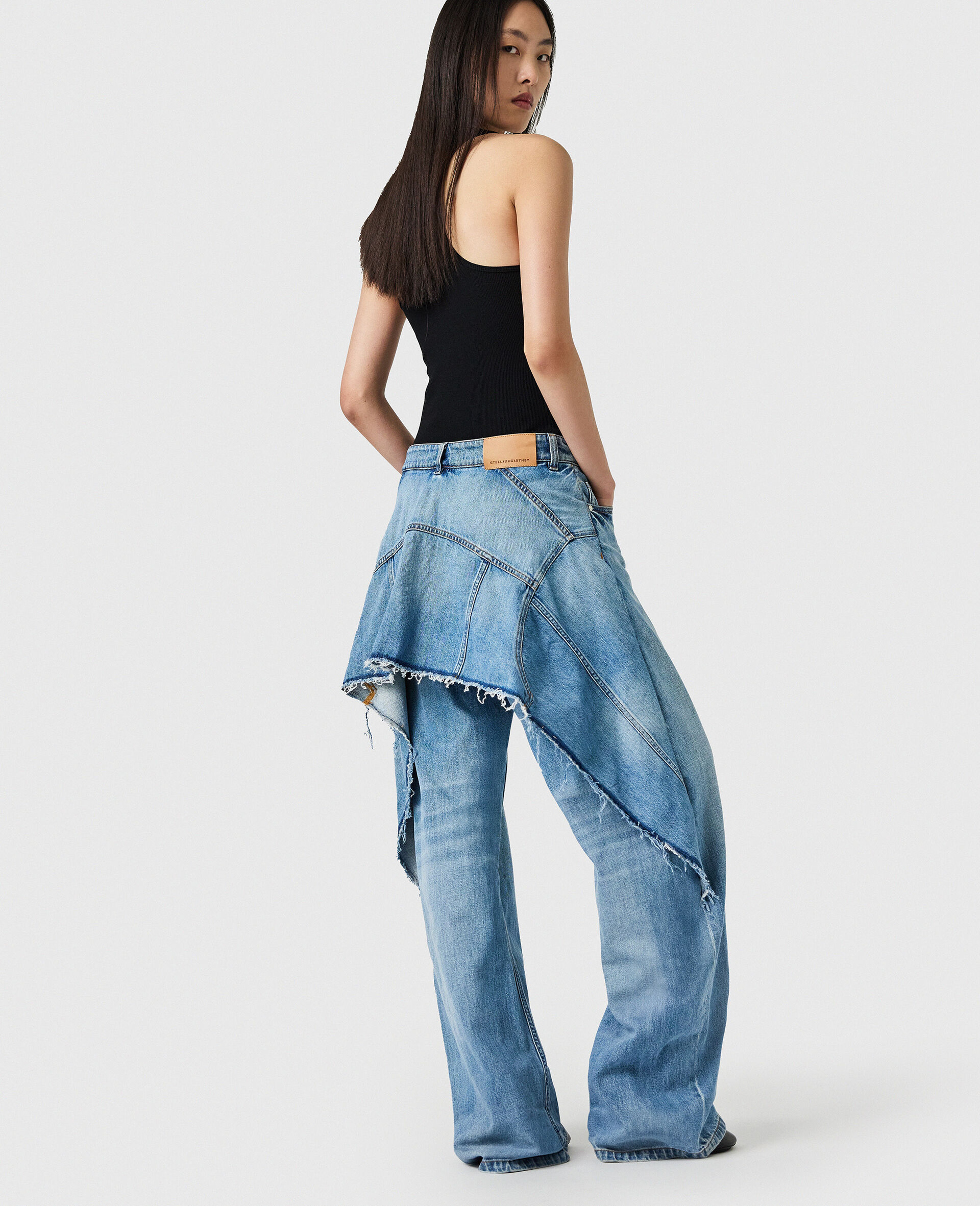 Relaxed Curve Deconstructed Jeans-Blue-medium