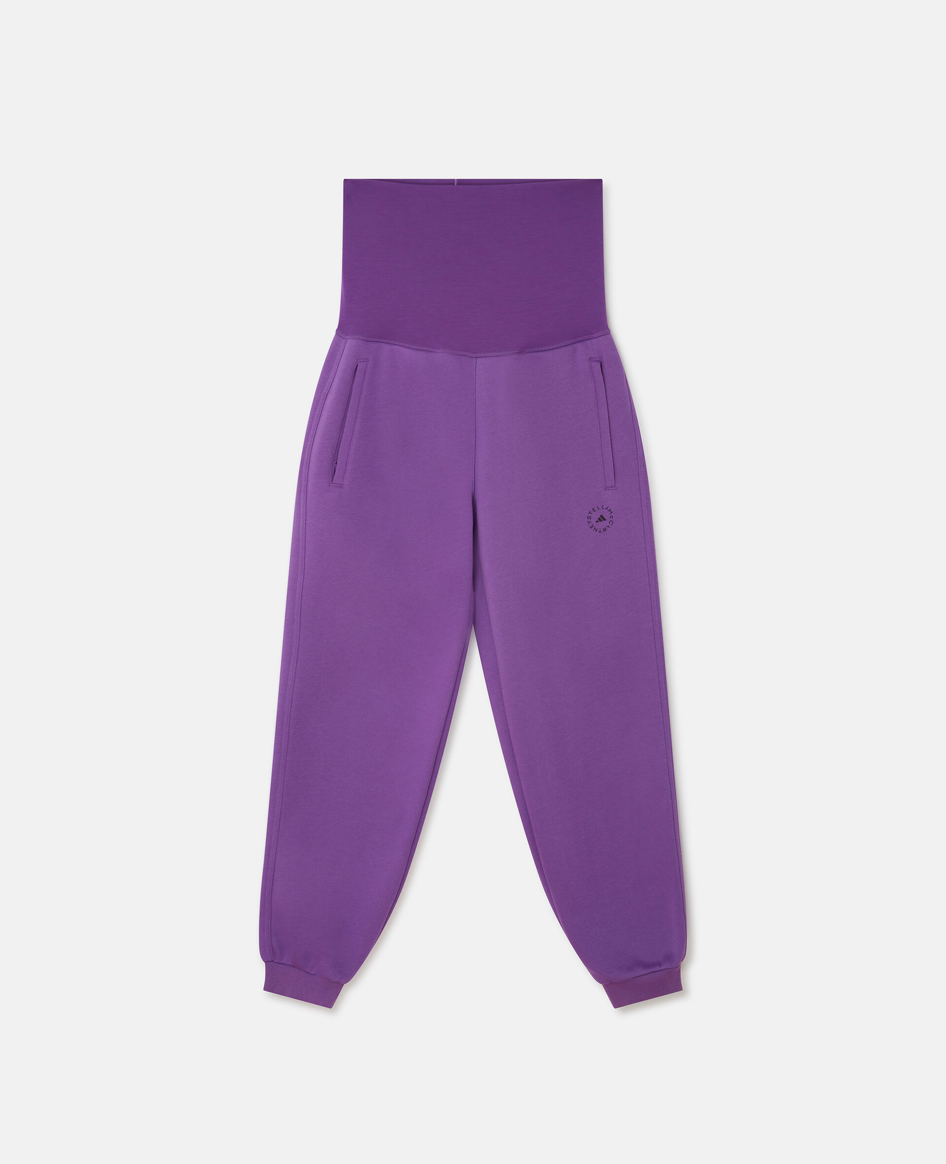 Maternity Fleece Trousers-Purple-large