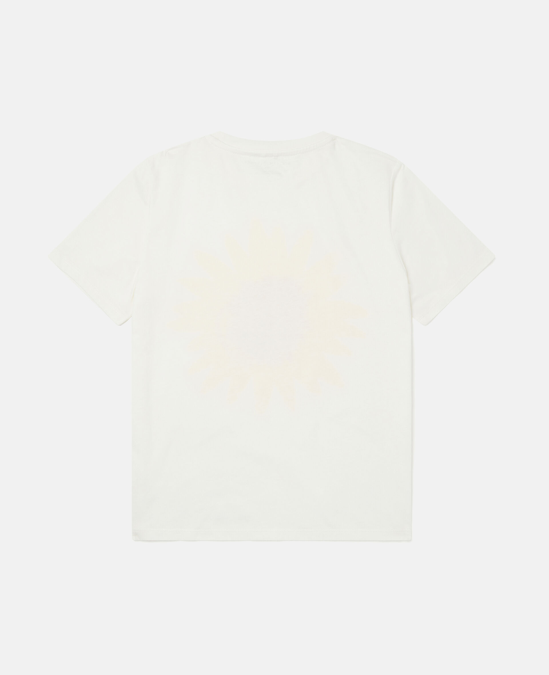 Sunflower Logo Print Cotton T-shirt-White-large image number 2