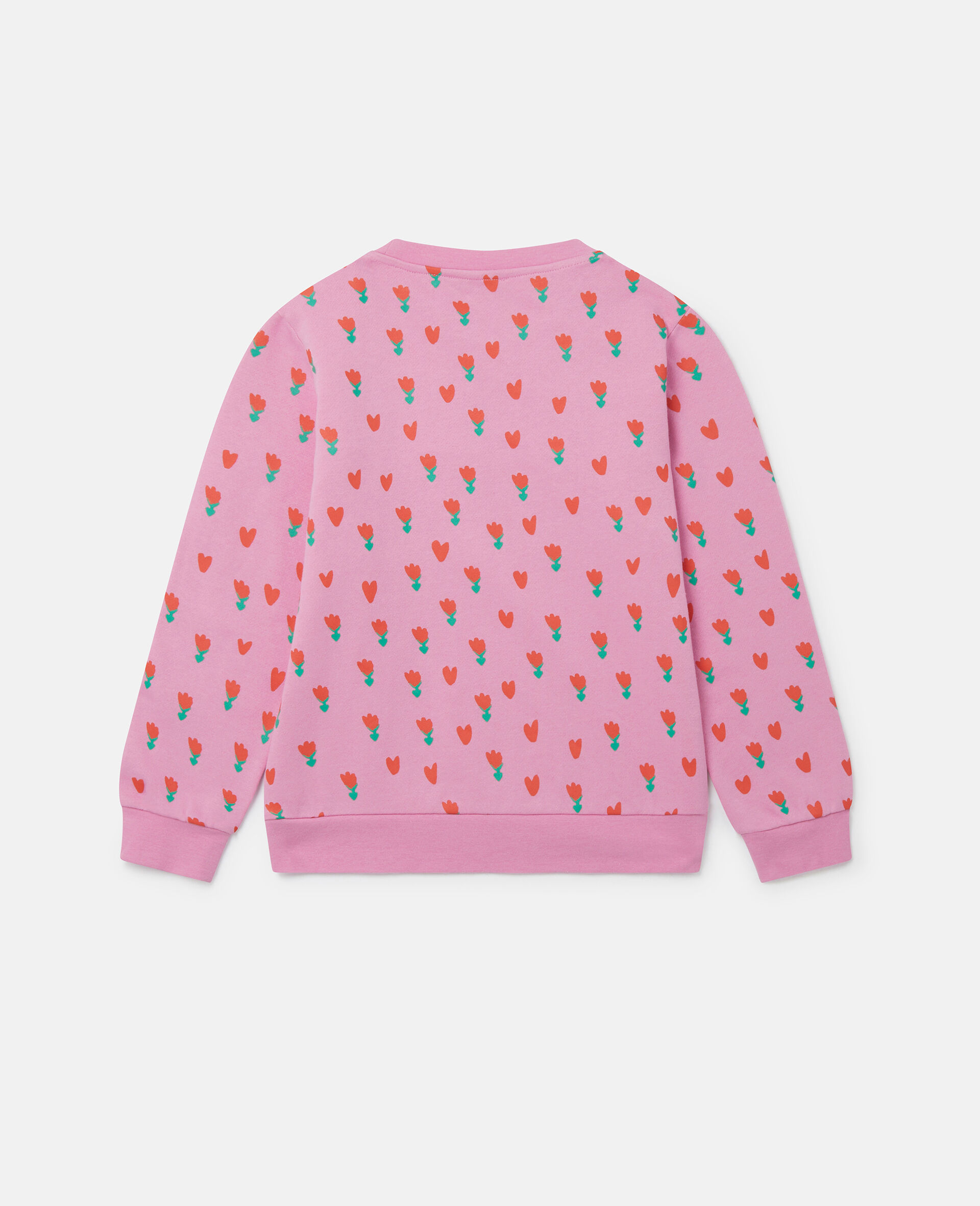 Tulip Print Sweatshirt-Pink-large image number 2