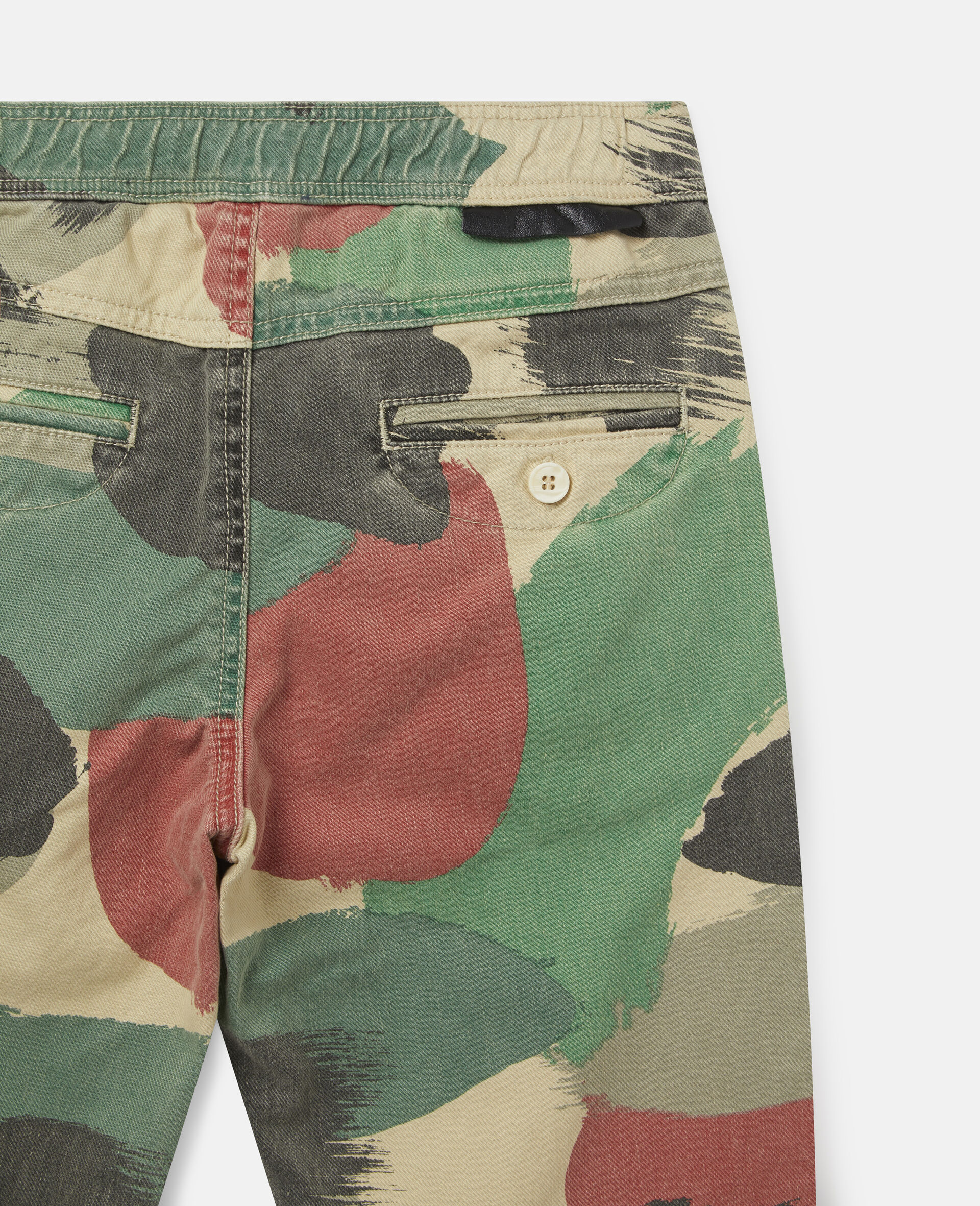 Pantalon cargo en denim imprimé camouflage-Fantaisie-large image number 1