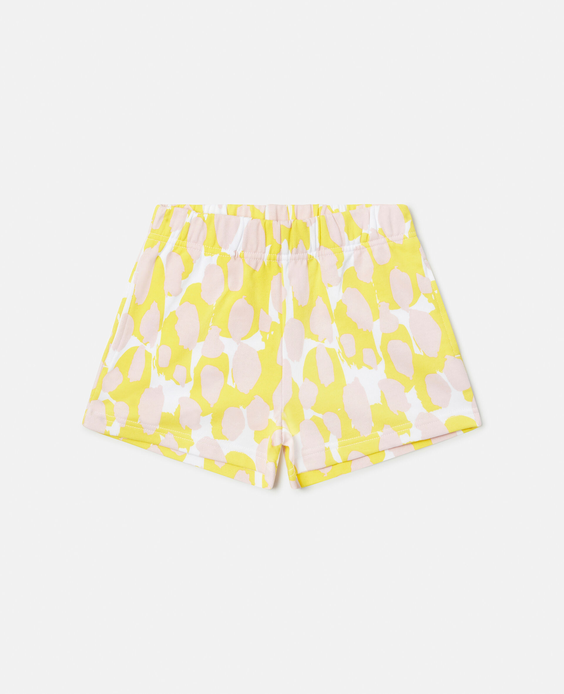 Camouflage Print Sweat Shorts-White-large image number 0