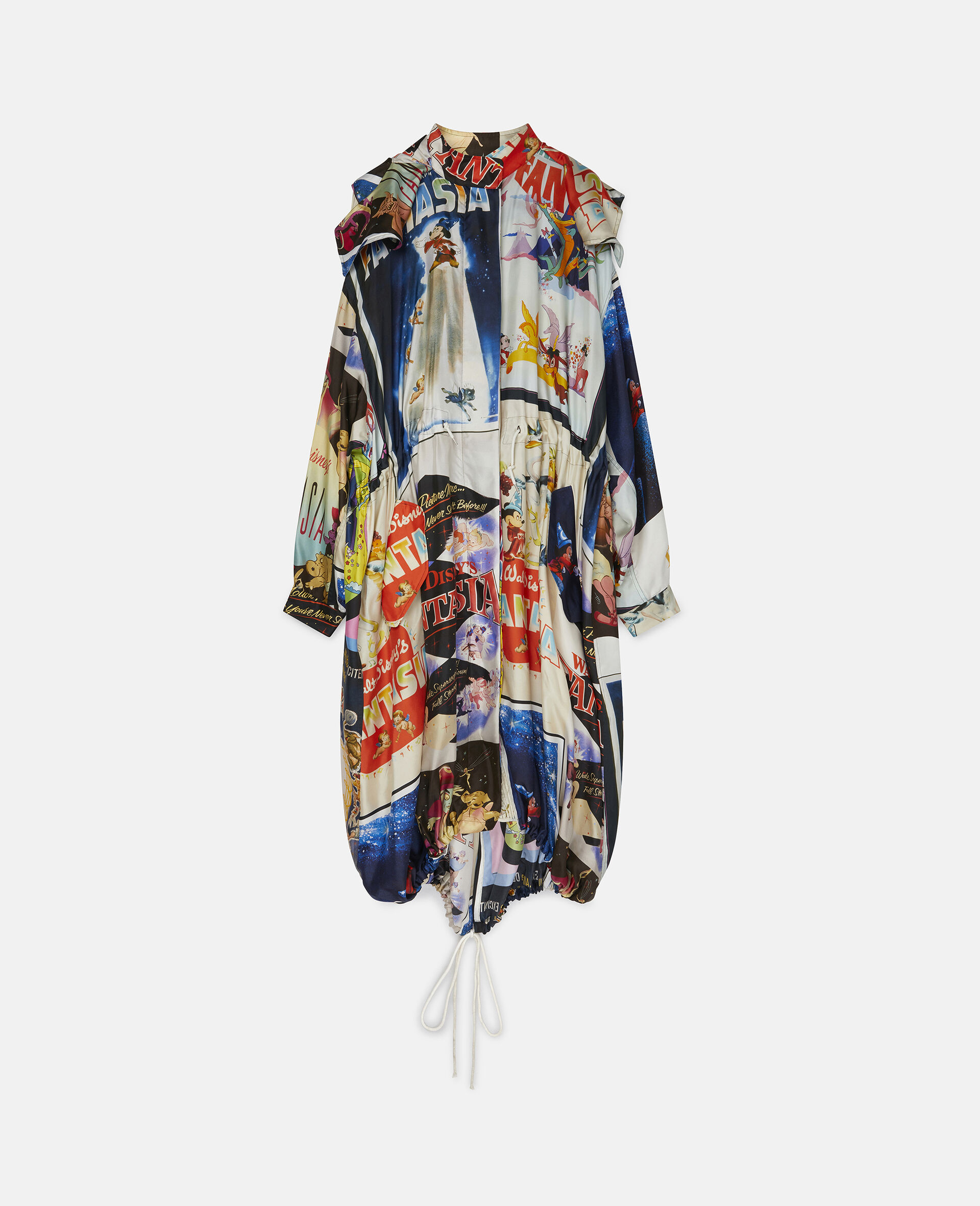 Fantasia Poster Print Trench Coat-Multicolour-large image number 0