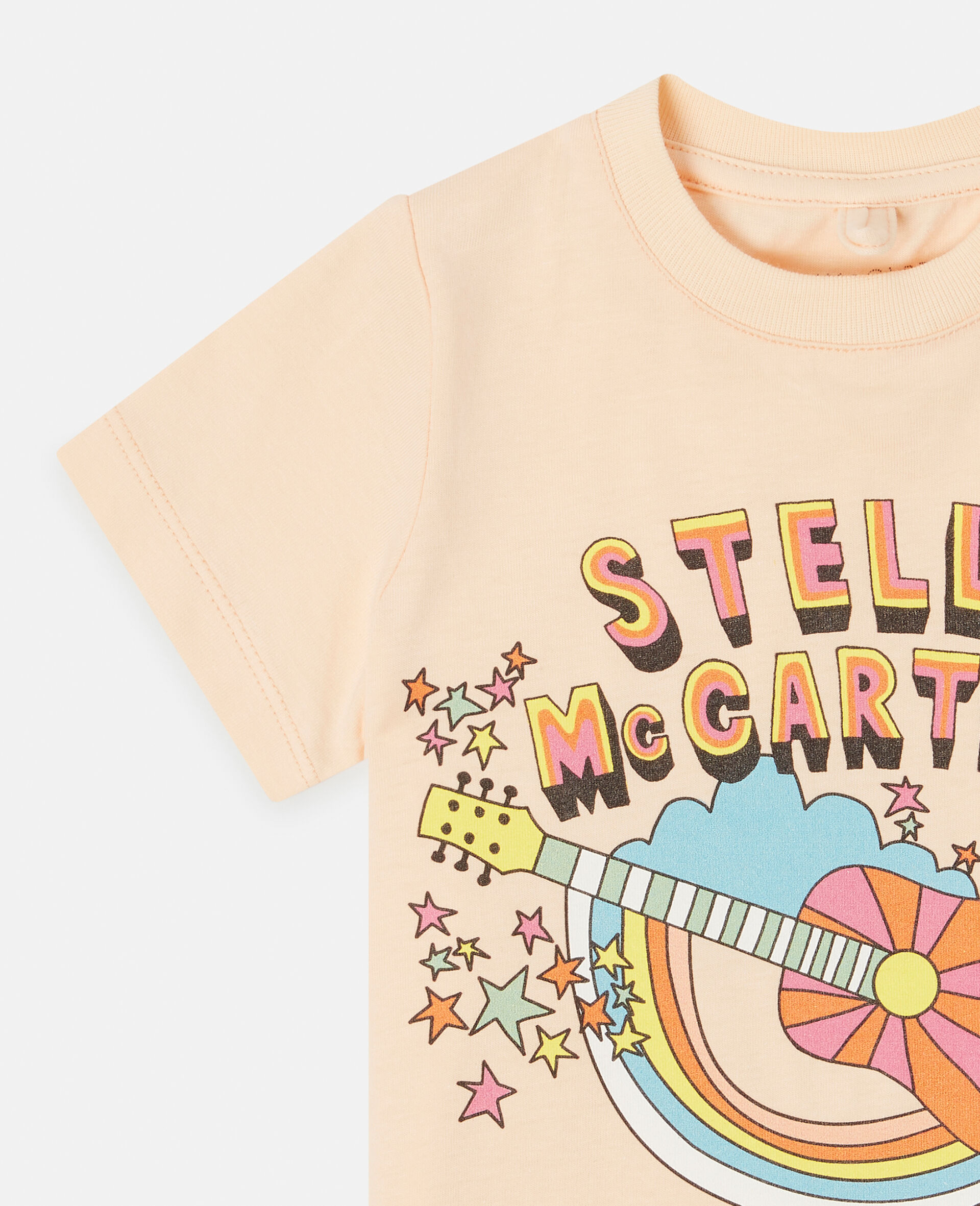 Stella Festival Logo Print T-Shirt-Pink-large image number 1