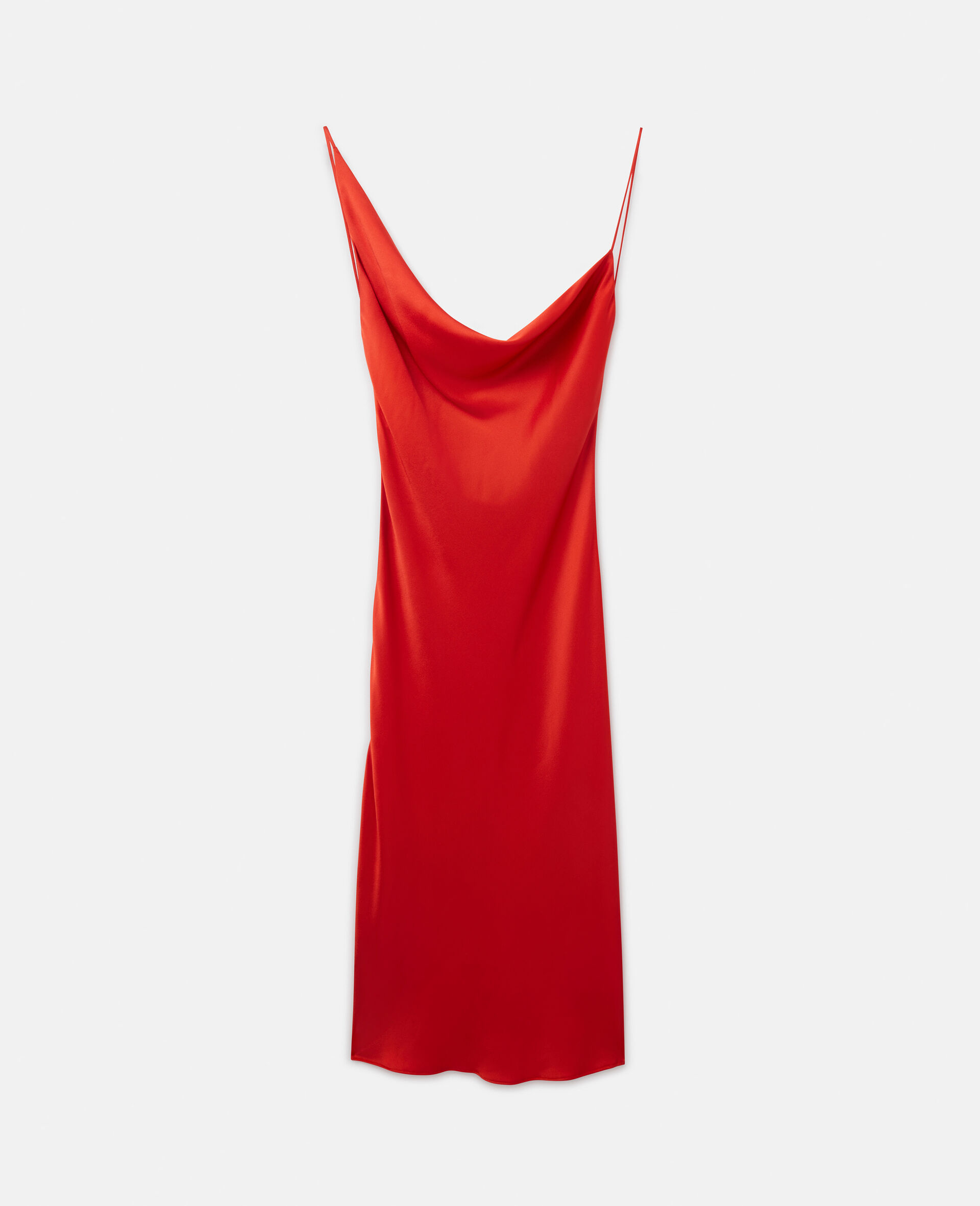垂褶吊带裙-红色-large image number 0