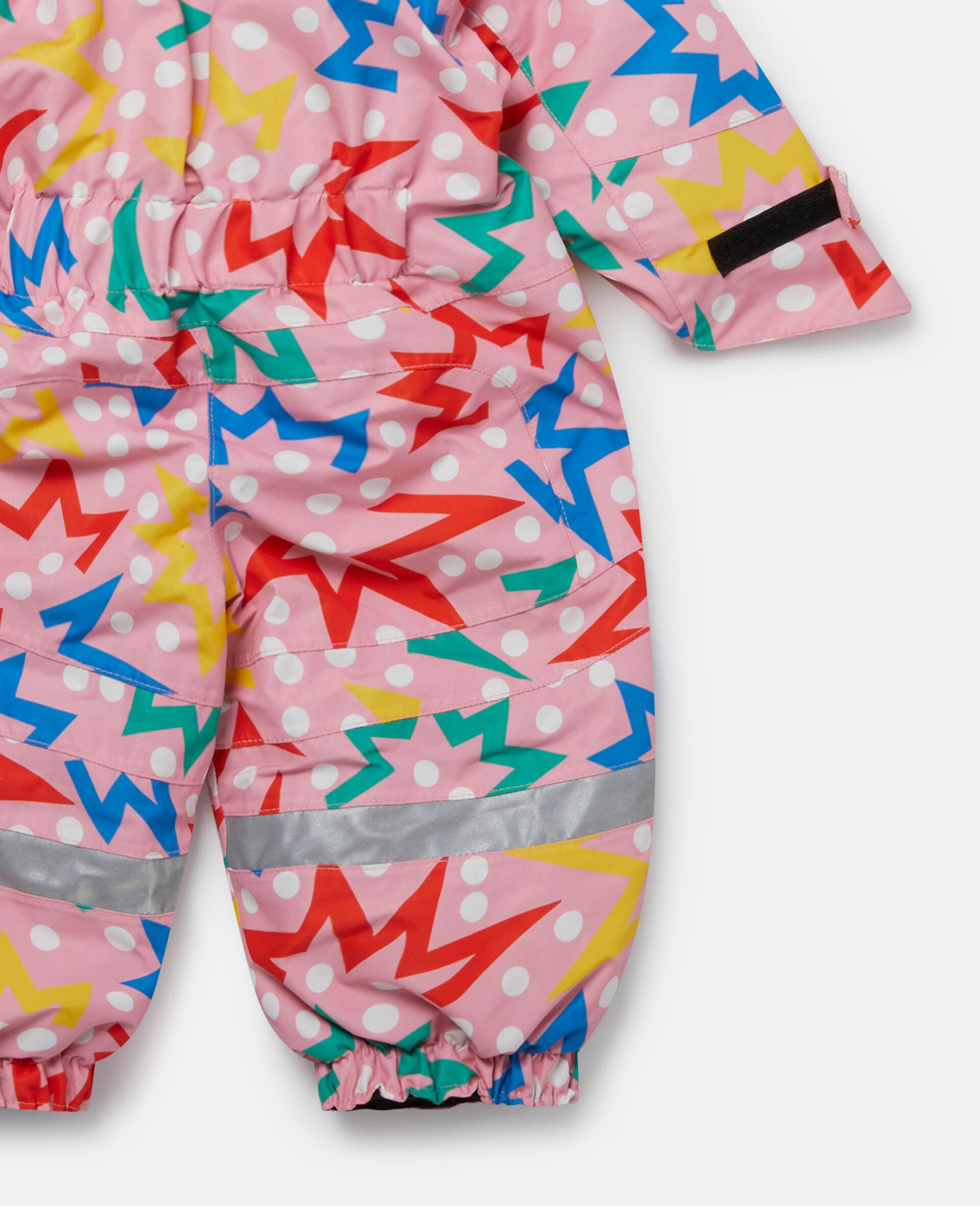 Starburst Print Padded Pramsuit-Multicoloured-large image number 3