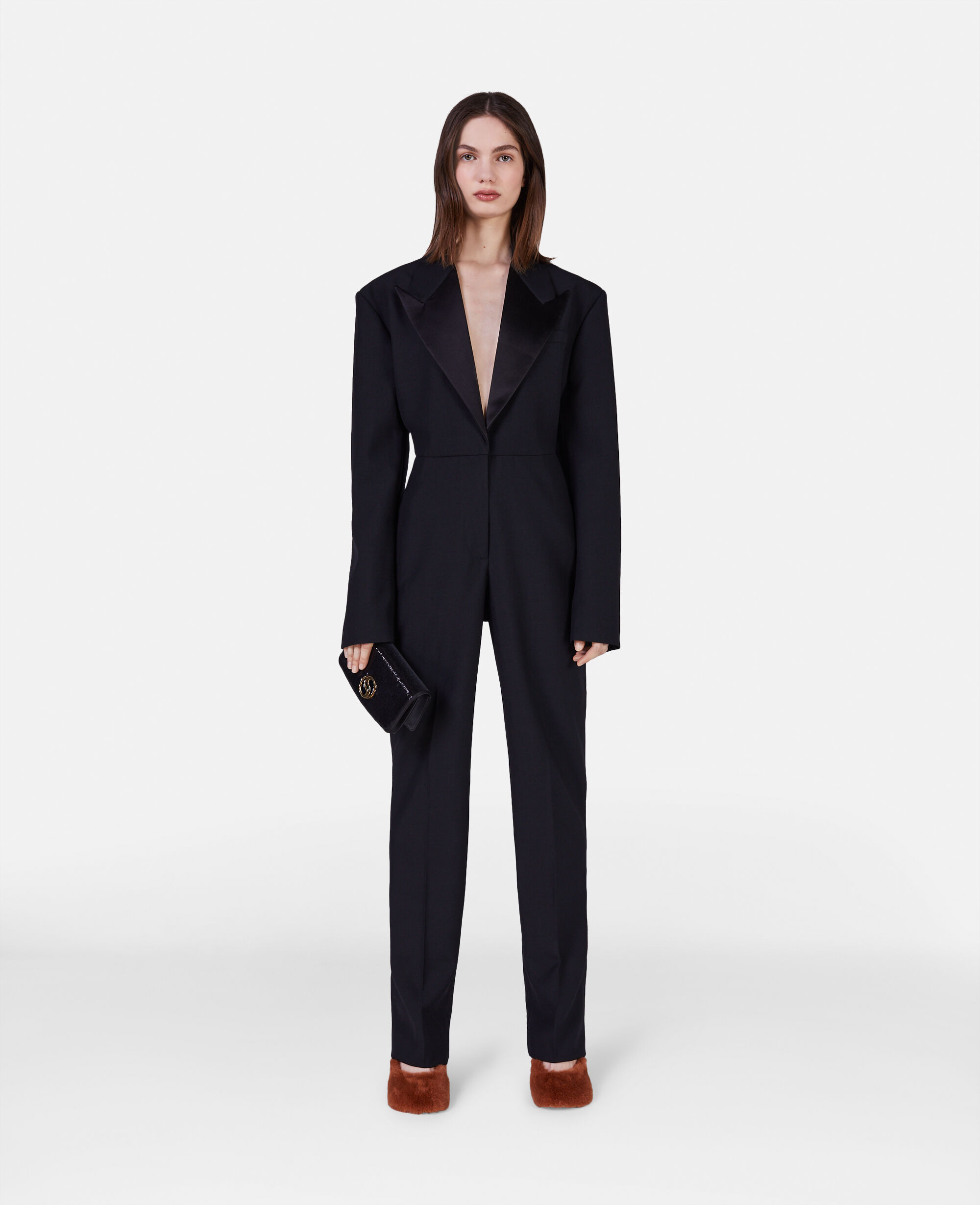Women Black Tuxedo Jumpsuit Stella McCartney AU