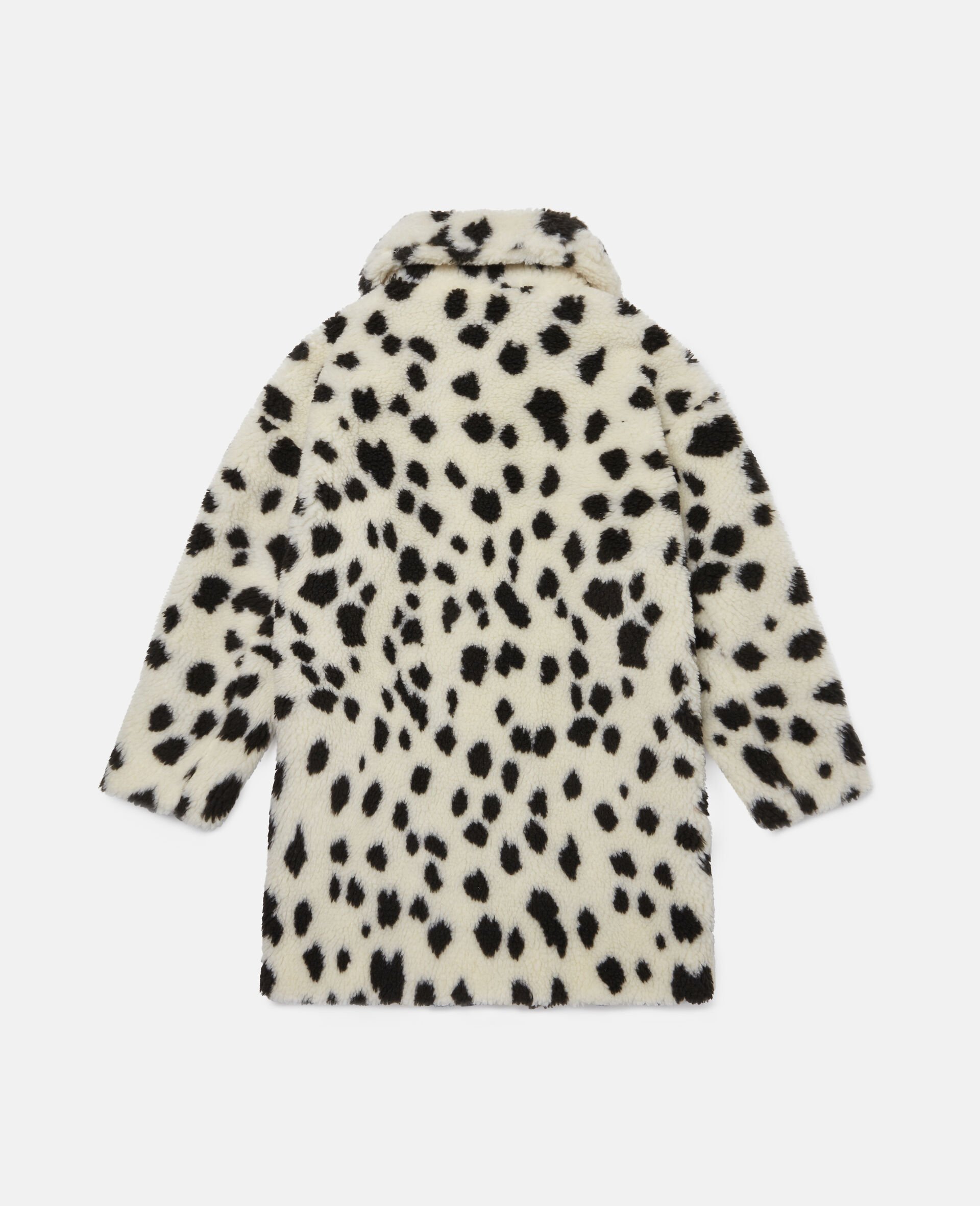Manteau en Teddy motif dalmatien-Blanc-large image number 3