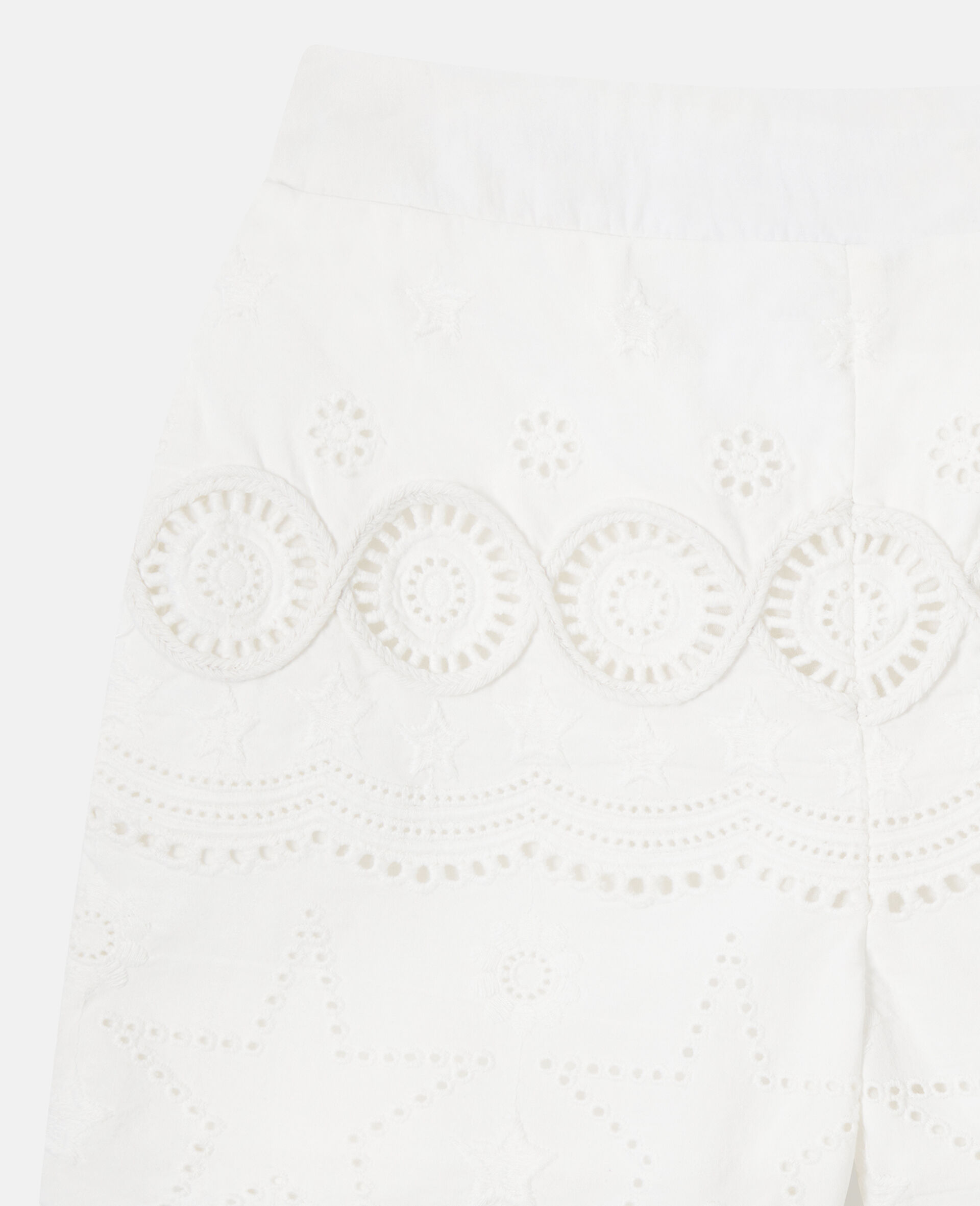 Cotton Popelin Shorts-White-medium