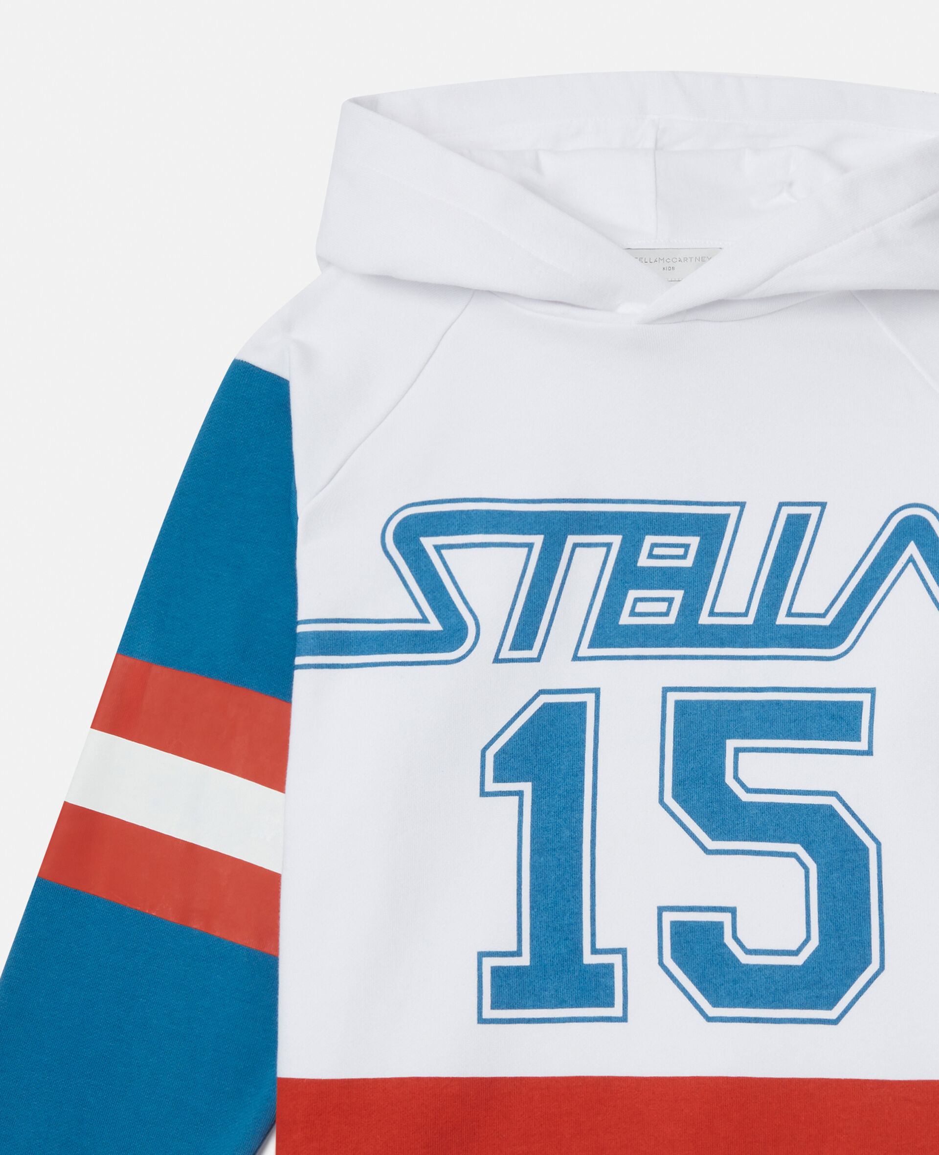 Felpa con Cappuccio Varsity con Logo-Rosso-large image number 1