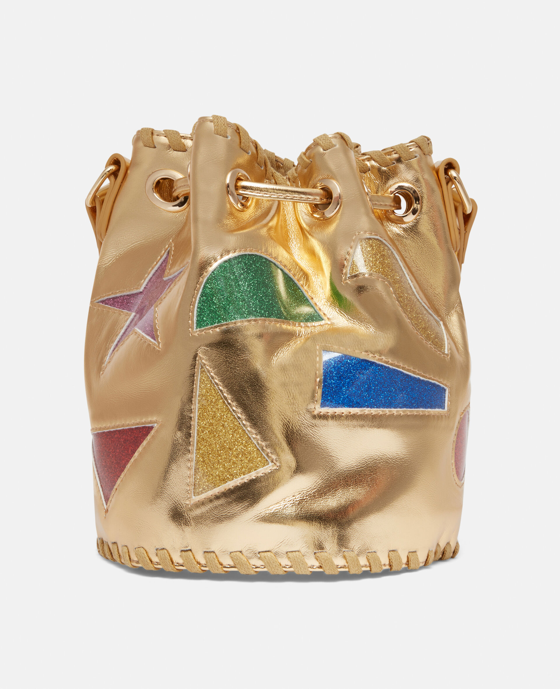 Glitter Bucket Bag-Yellow-large image number 1