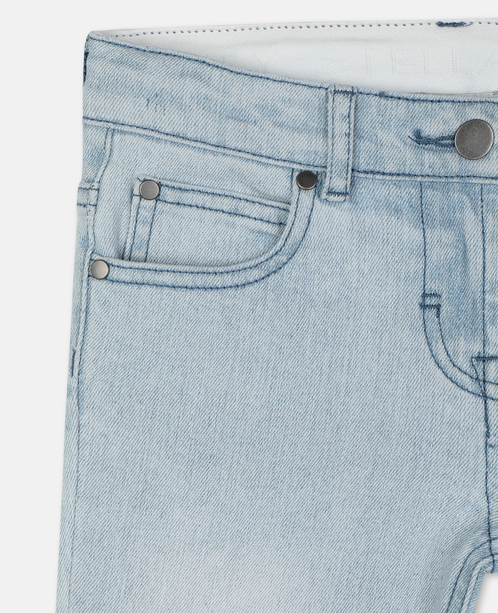 Skinny Denim Trousers-Blue-large image number 1