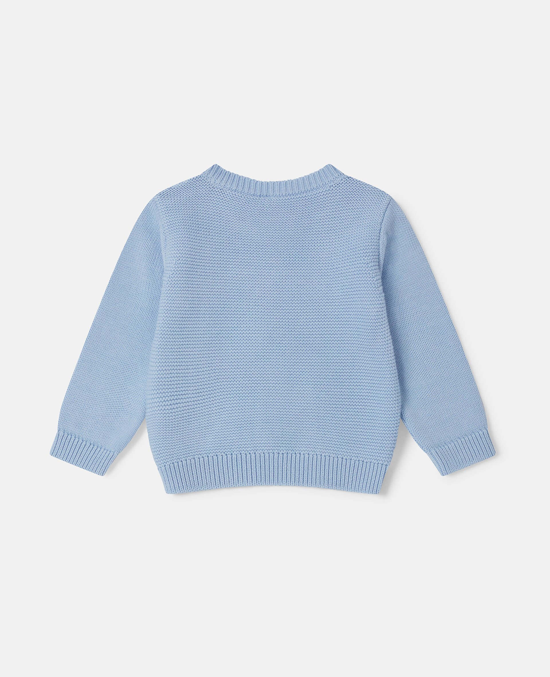 フロッグ グラフィック プリント スウェットシャツ-ブルー-medium