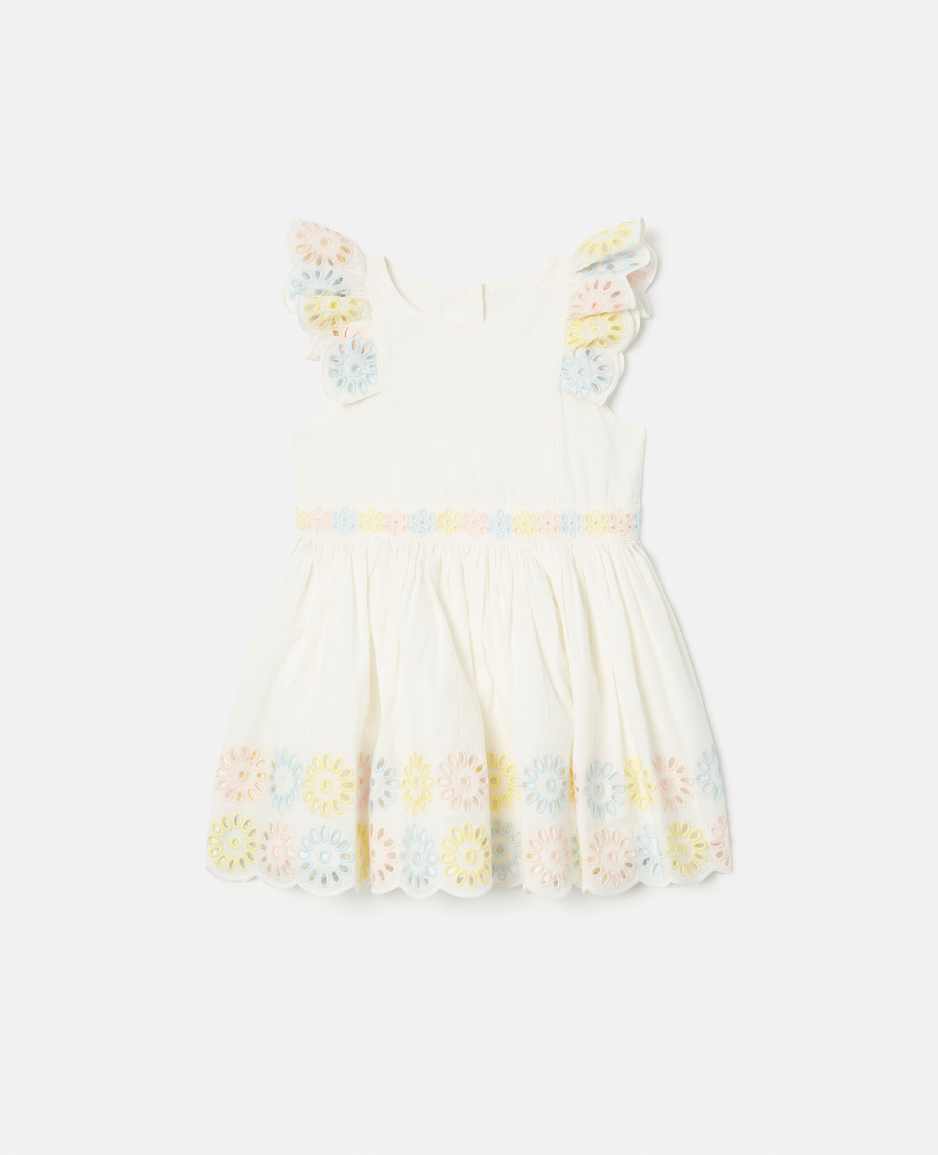 Flower Crochet Dress-White-large image number 0