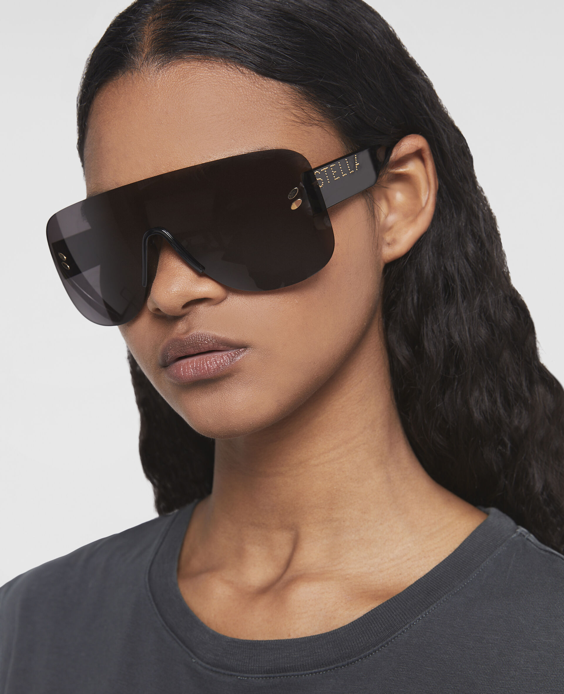 Logo Stud Aviator Sunglasses-Blue-large image number 1