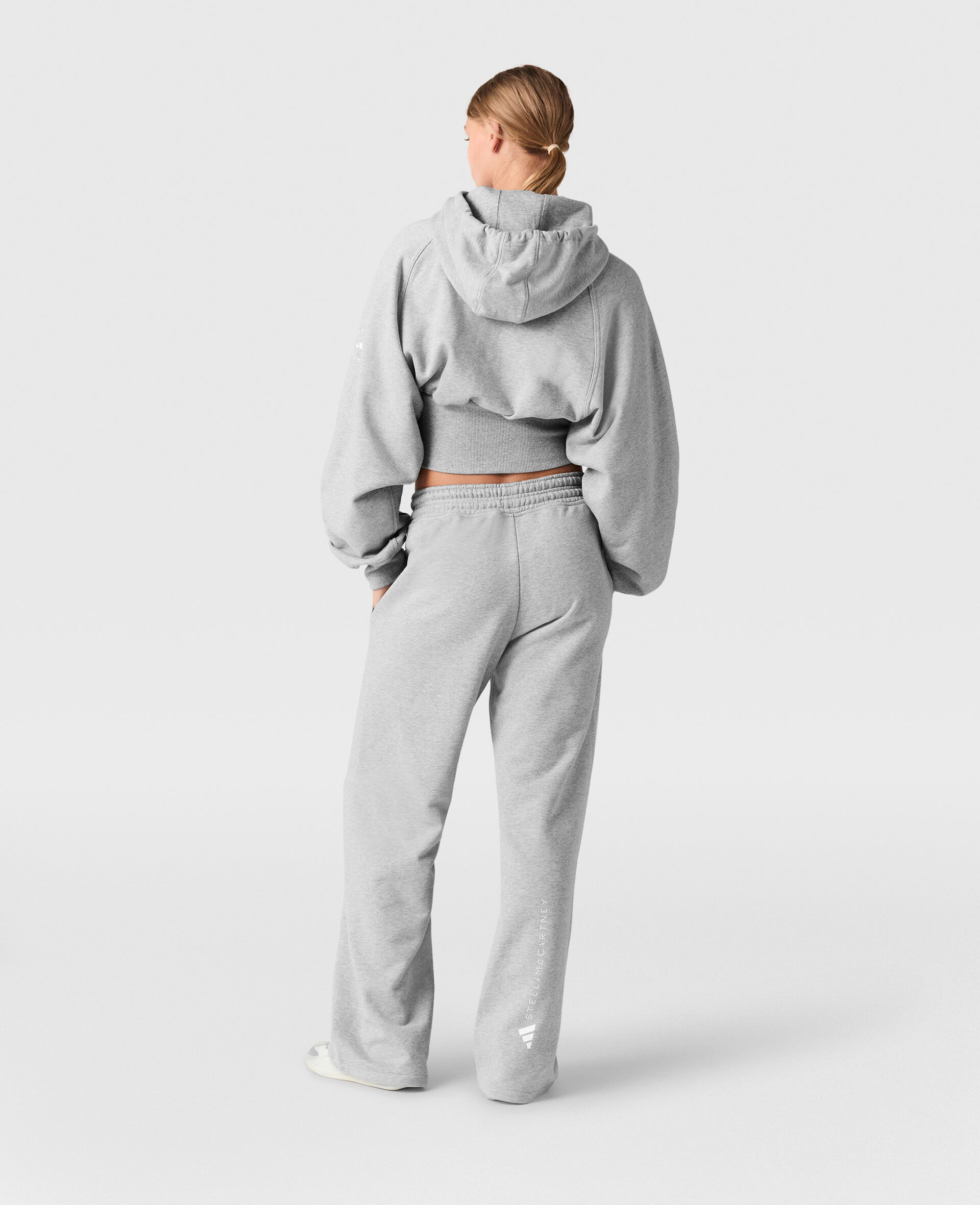 Gerade Jogginghose mit Logo-Grau-large image number 3