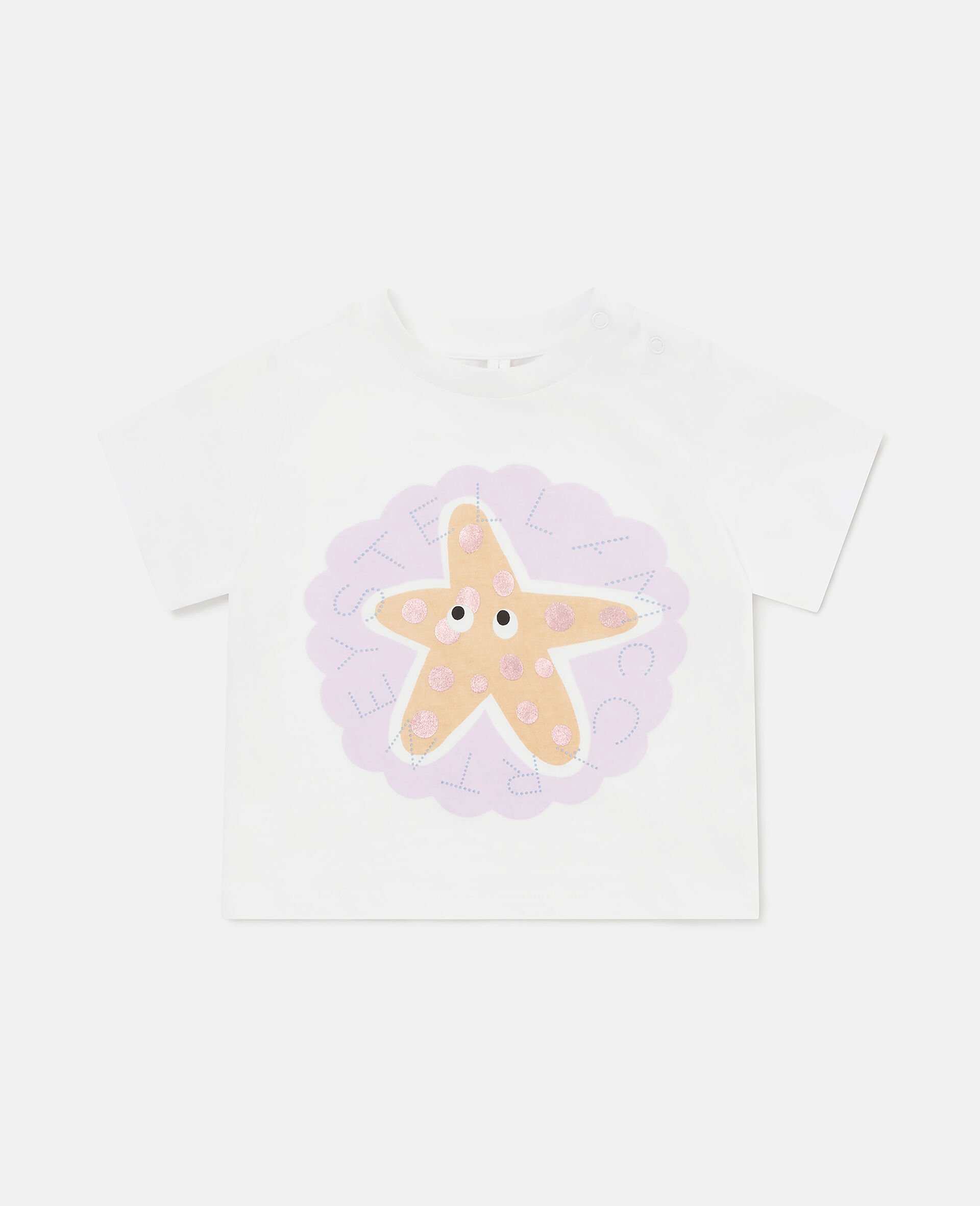 Starfish Graphic T-Shirt-White-medium