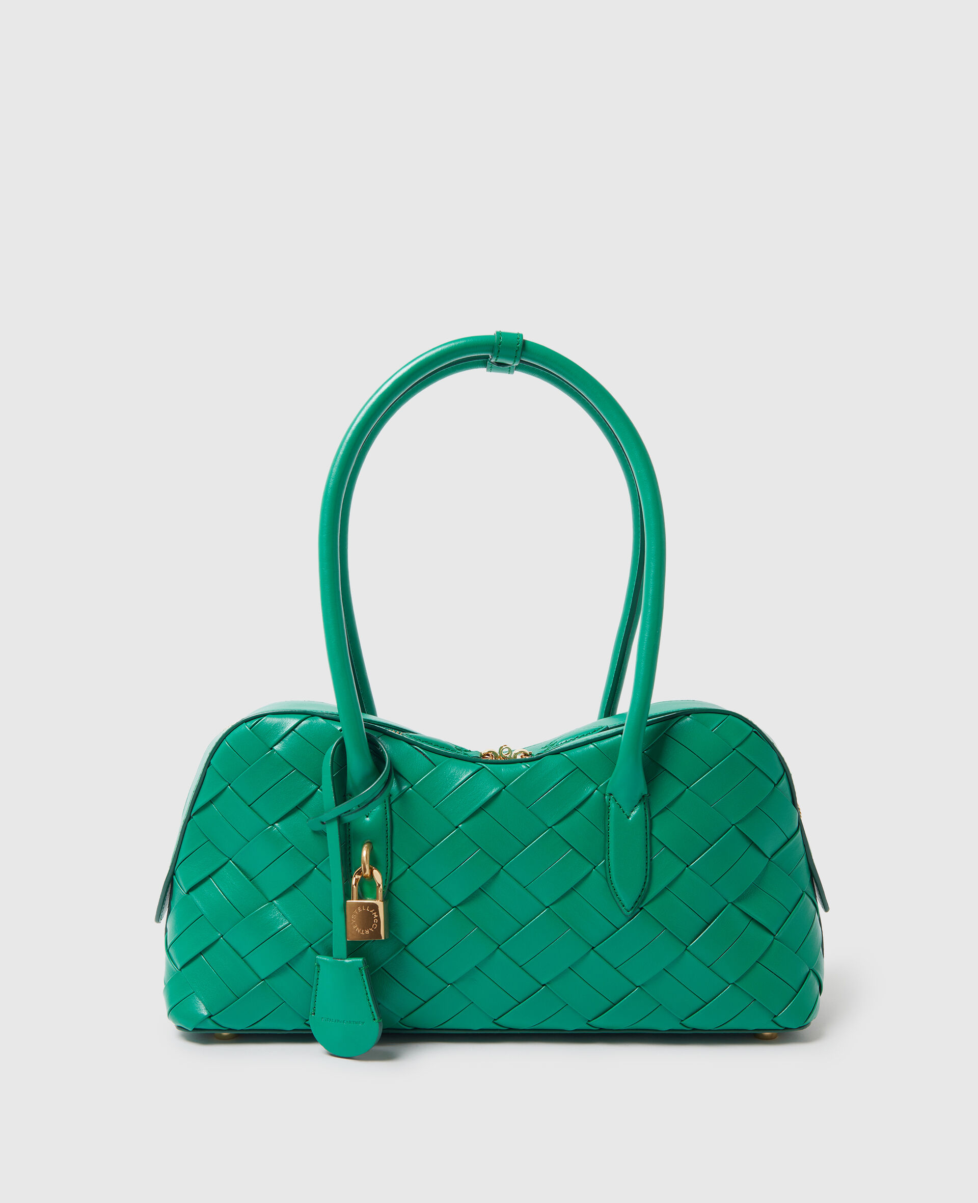 Stella Ryder Woven Shoulder Bag-Green-medium