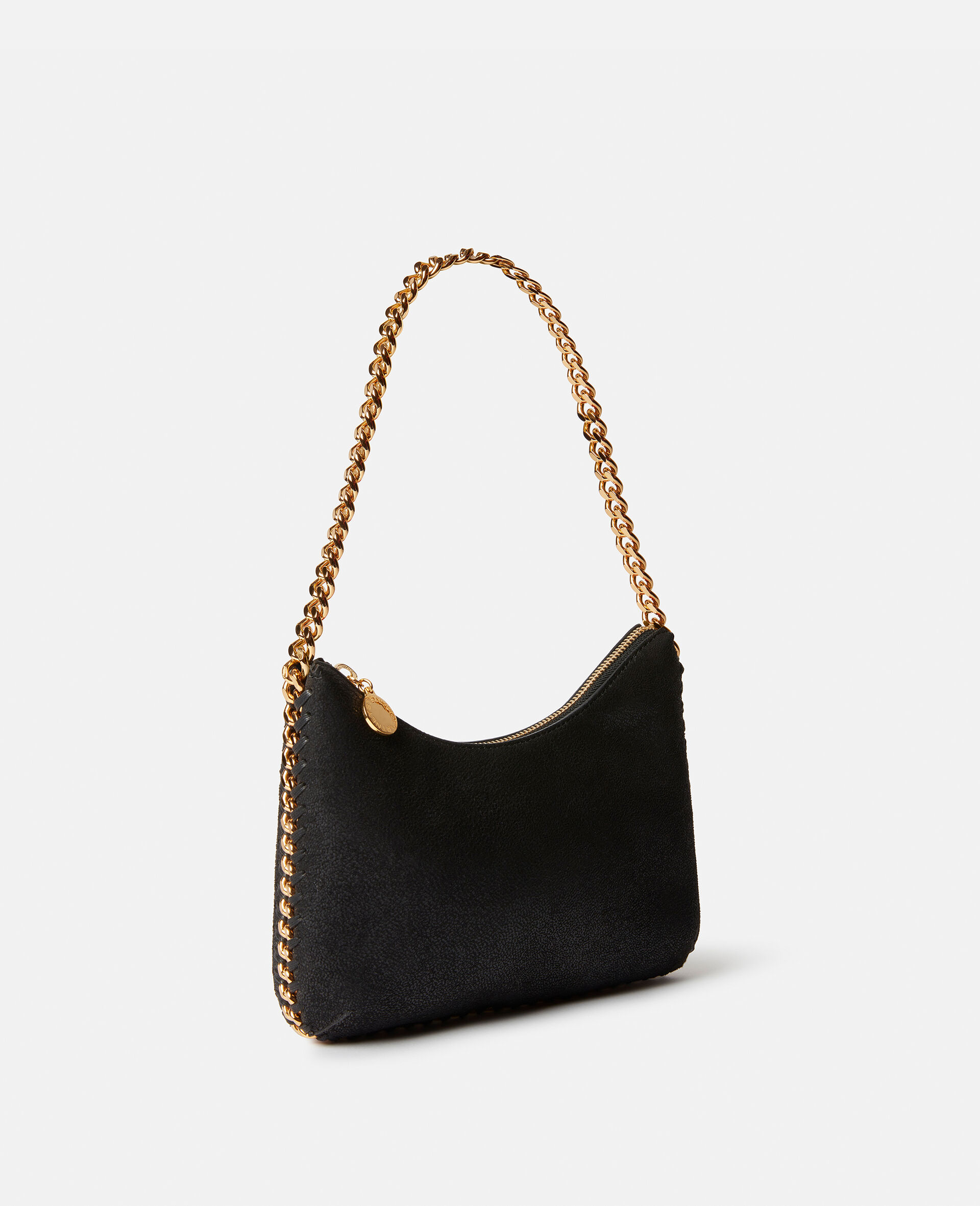 Falabella Zipped Mini Shoulder Bag -Black-large image number 1