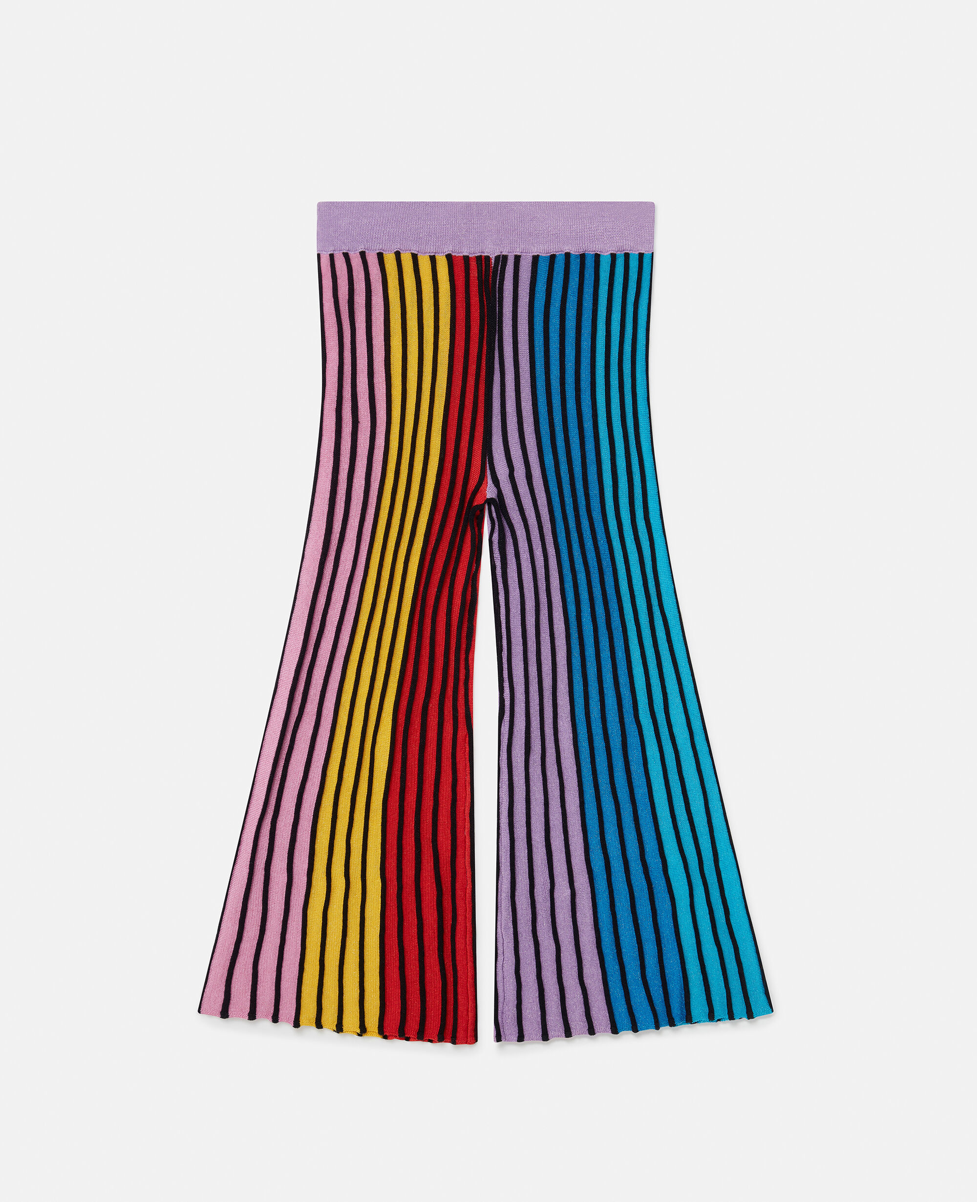 Rainbow striped flare pants outlet