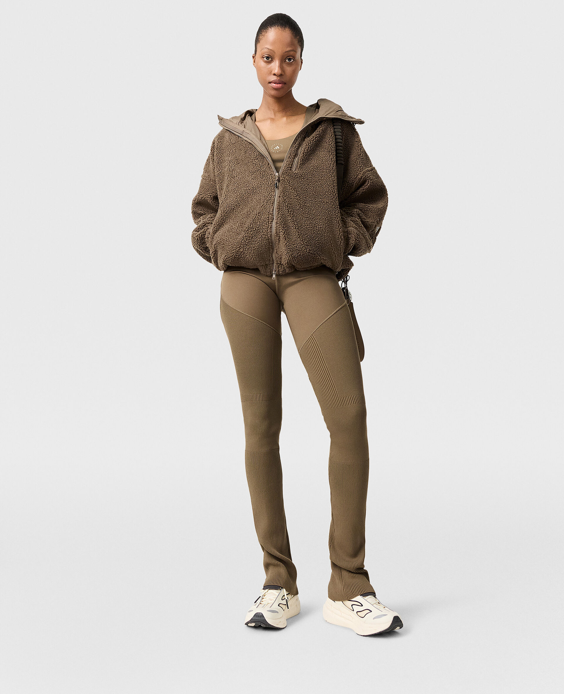 Polaire a capuche zippee TrueNature-Marron-large image number 4