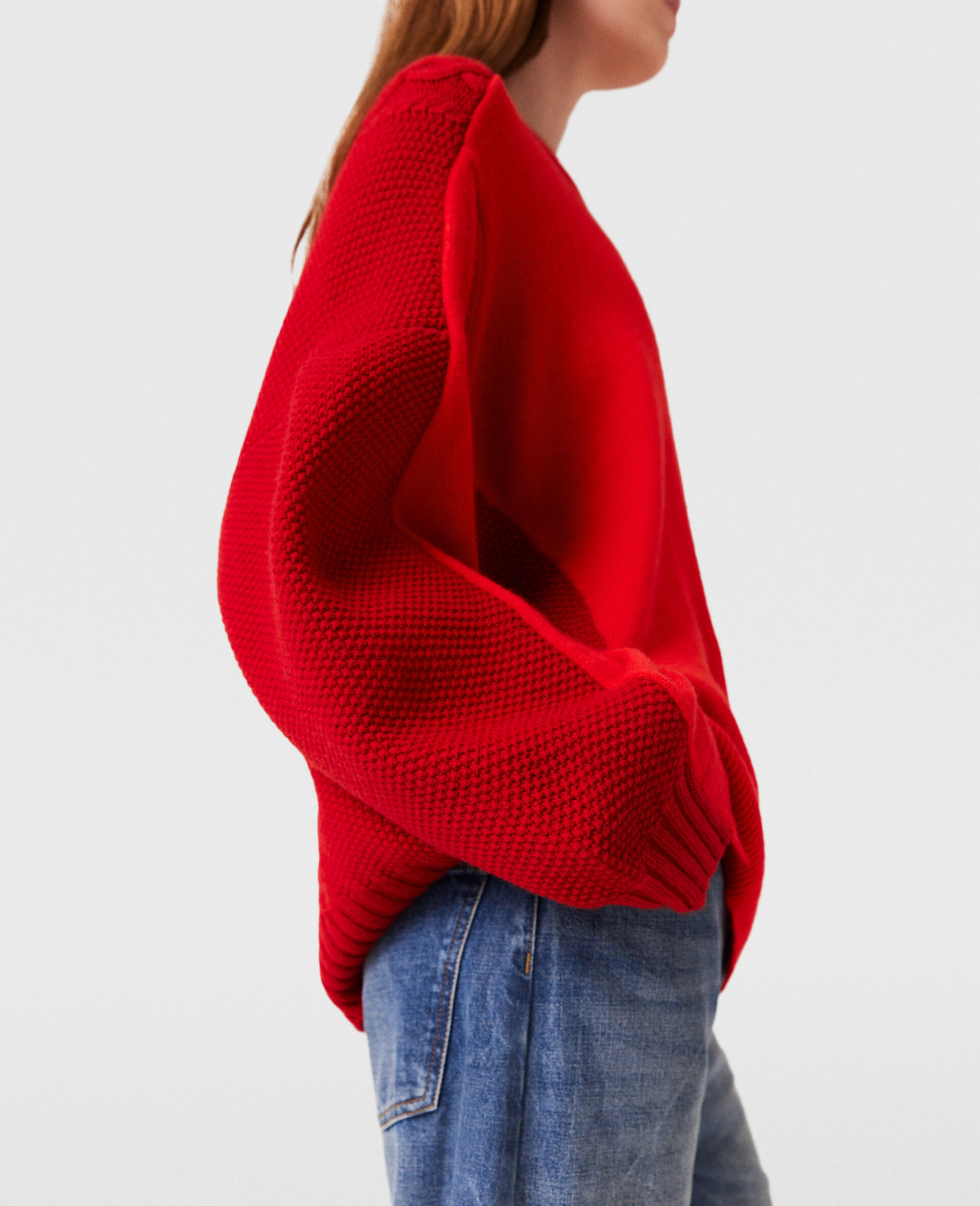 Hybrid Crewneck Sweater-Red-large Hybrid Crewneck Sweater-Red-large image number 2