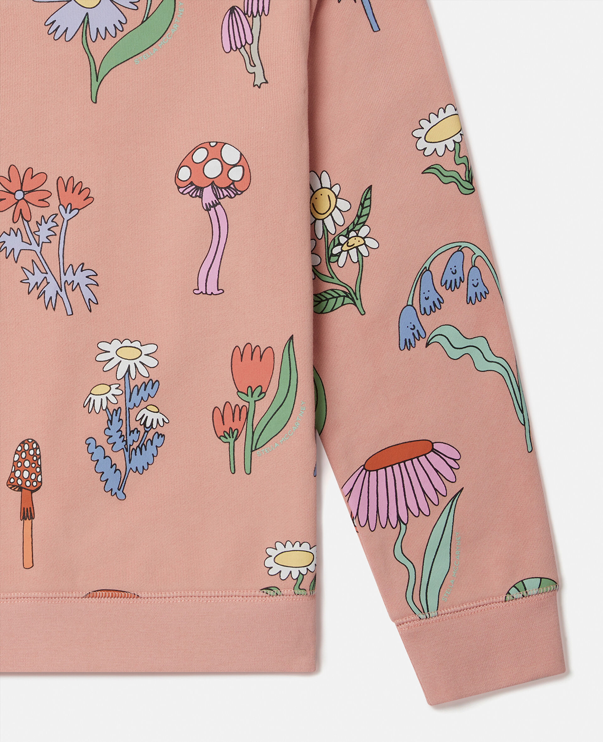 Sweatshirt mit Rundhalsausschnitt und Woodland-Print-Rose-large image number 3