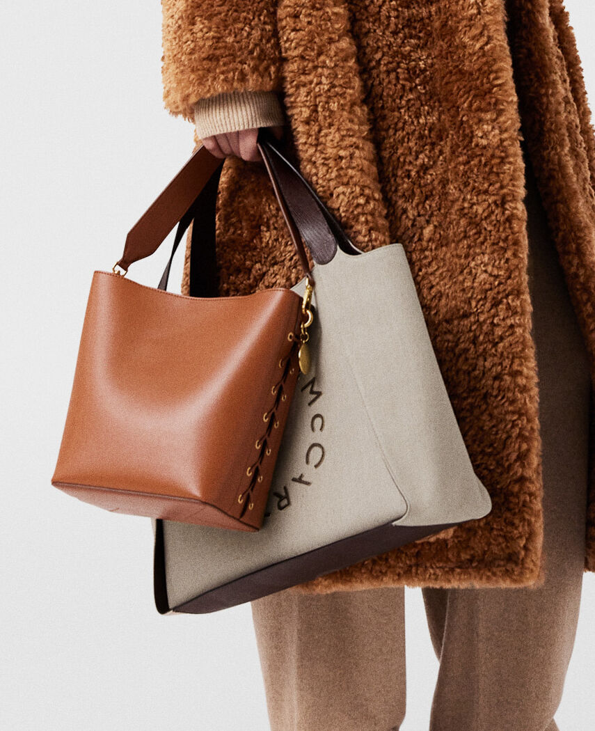 ミニマル【Stella McCartney】フレイム バケット トートバッグ Women タンブラウン フレイム バケット トートバッグ | Stella