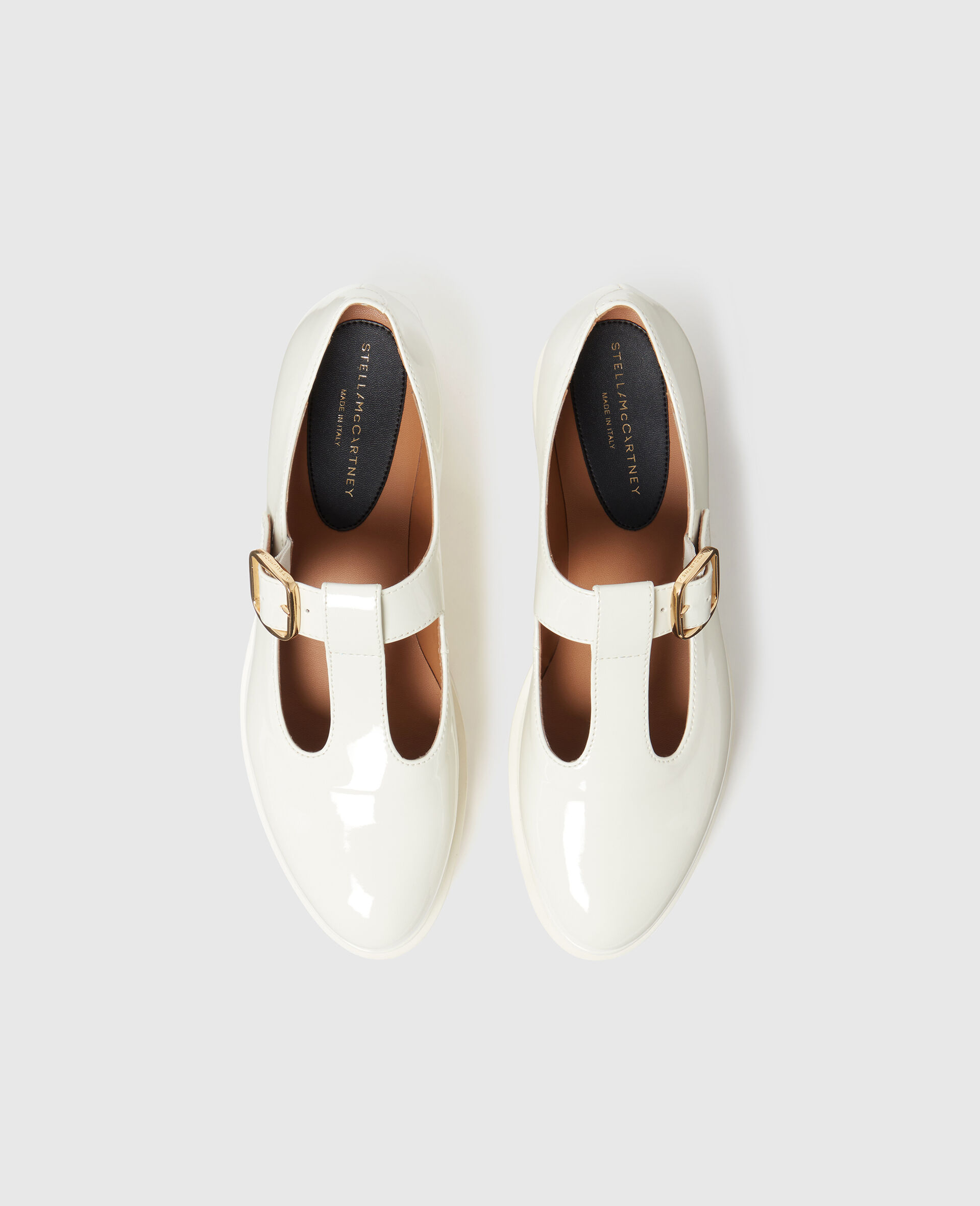 Elyse T-Bar Platform Mary Janes-White-large image number 3