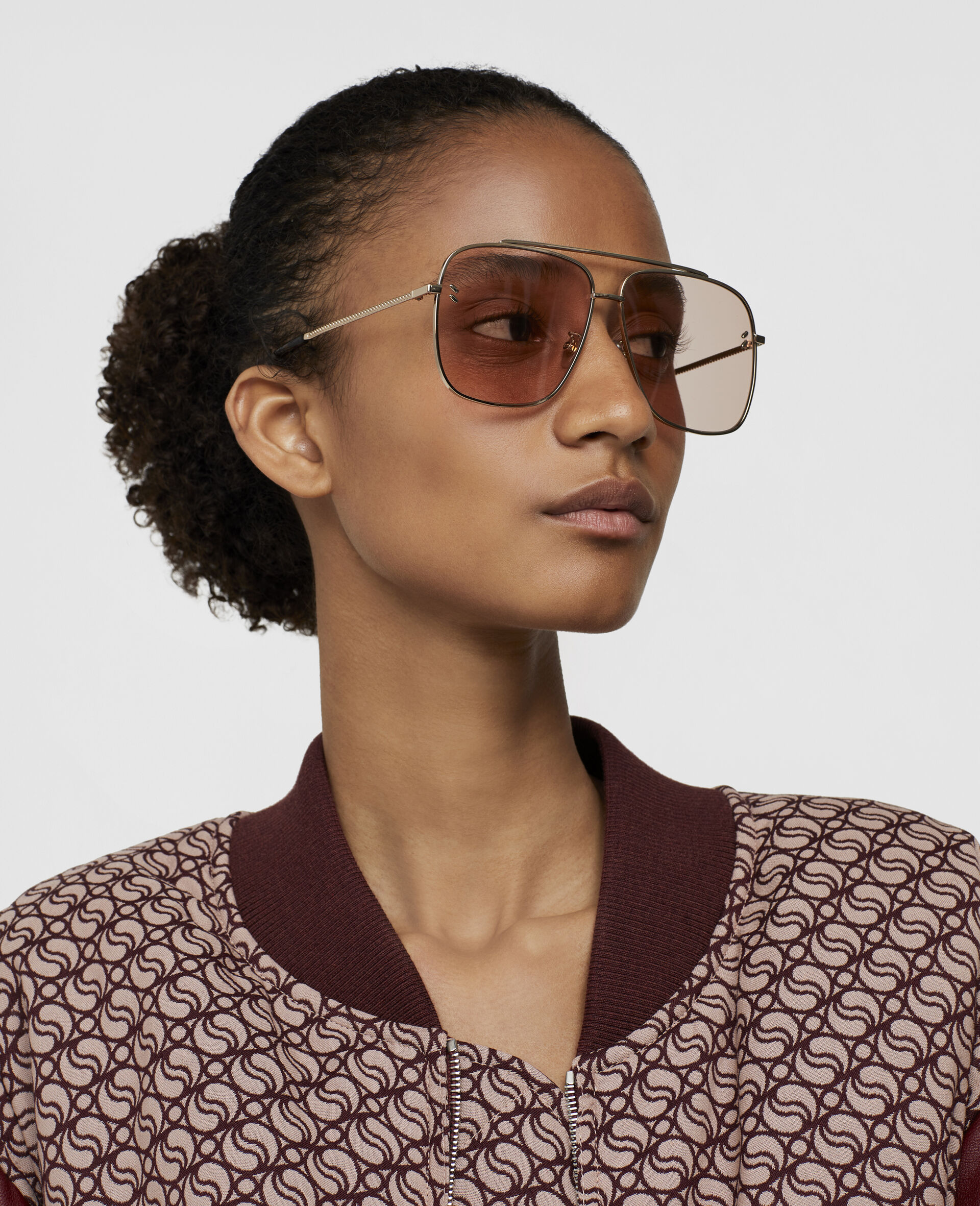 Lunettes de soleil carrees Falabella-Gris-large image number 1