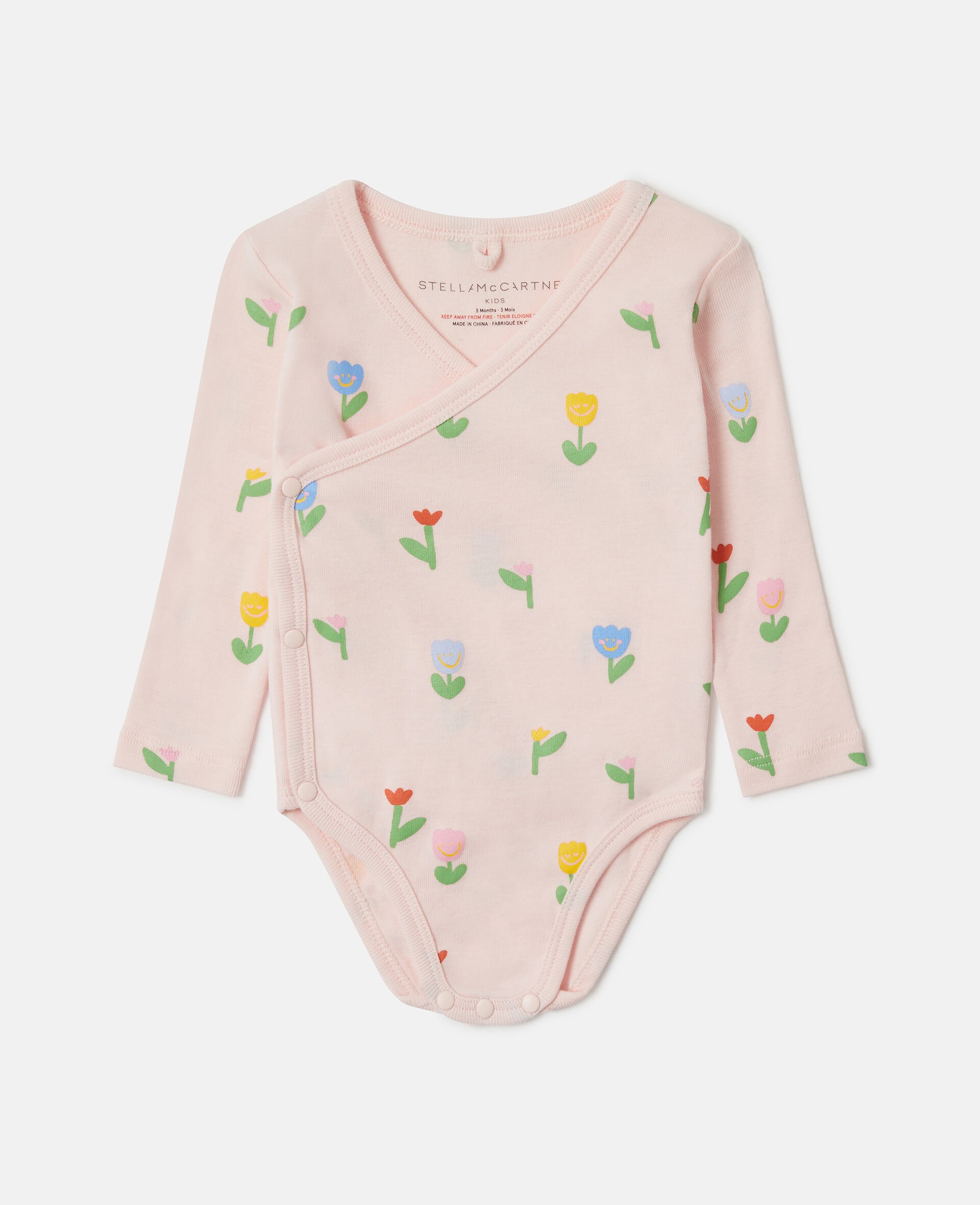 Floral Print Romper Set-Pink-medium