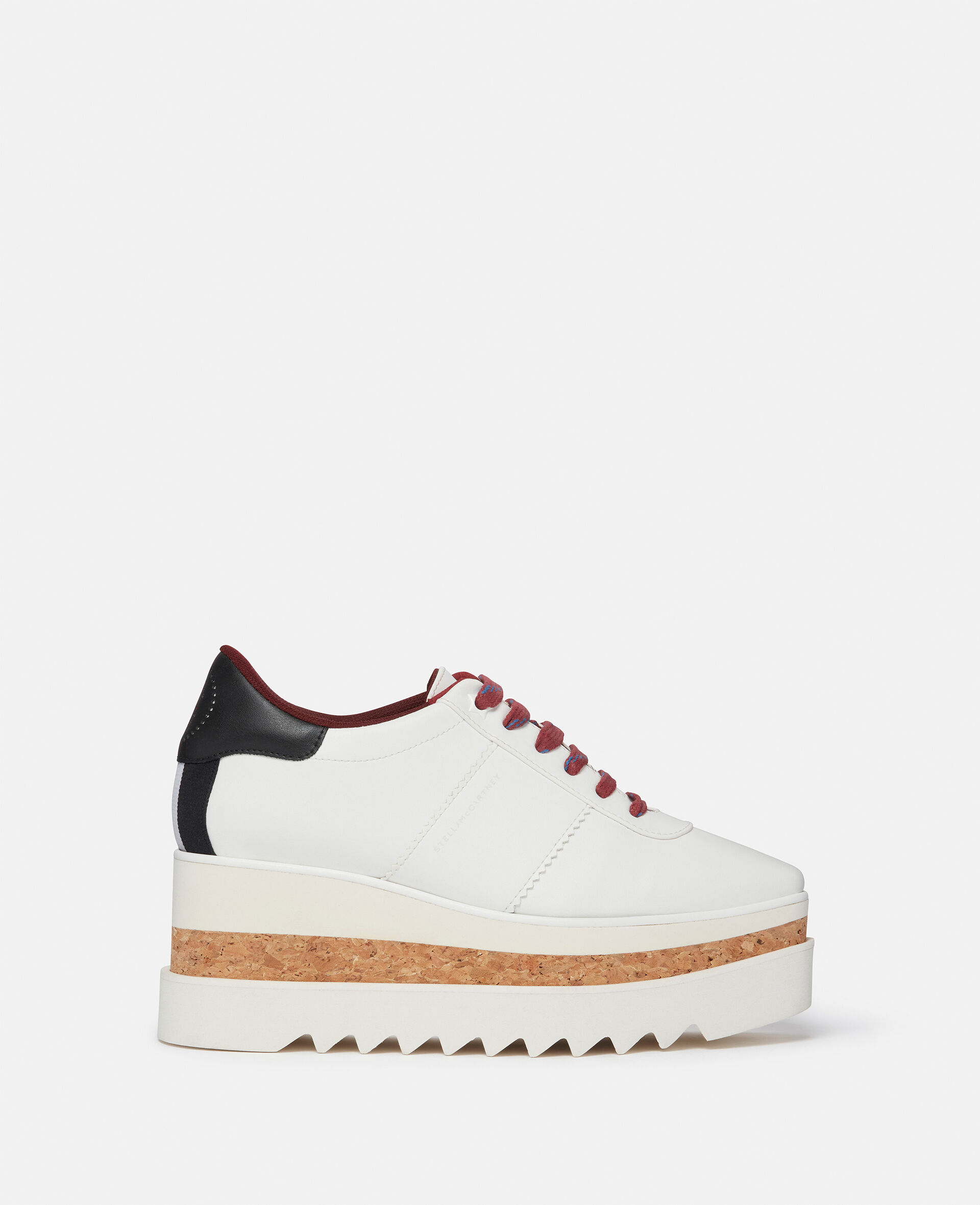 Sneak-Elyse Platform Sneakers-White-medium