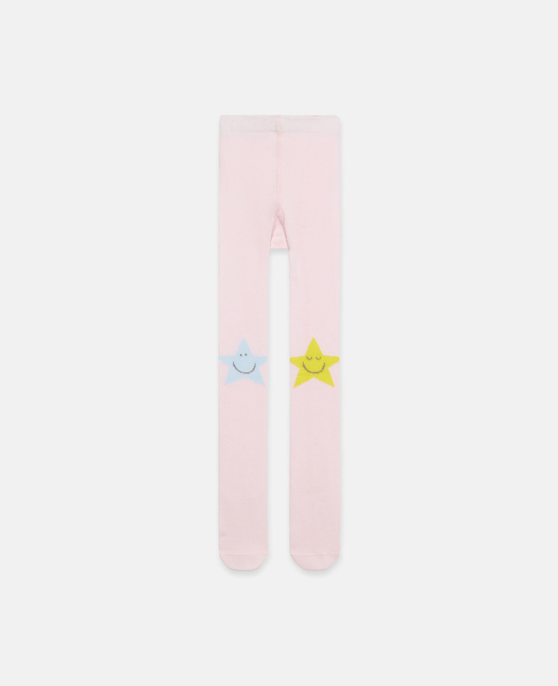 Smiley Star Footed Tights-Multicolour-large image number 0