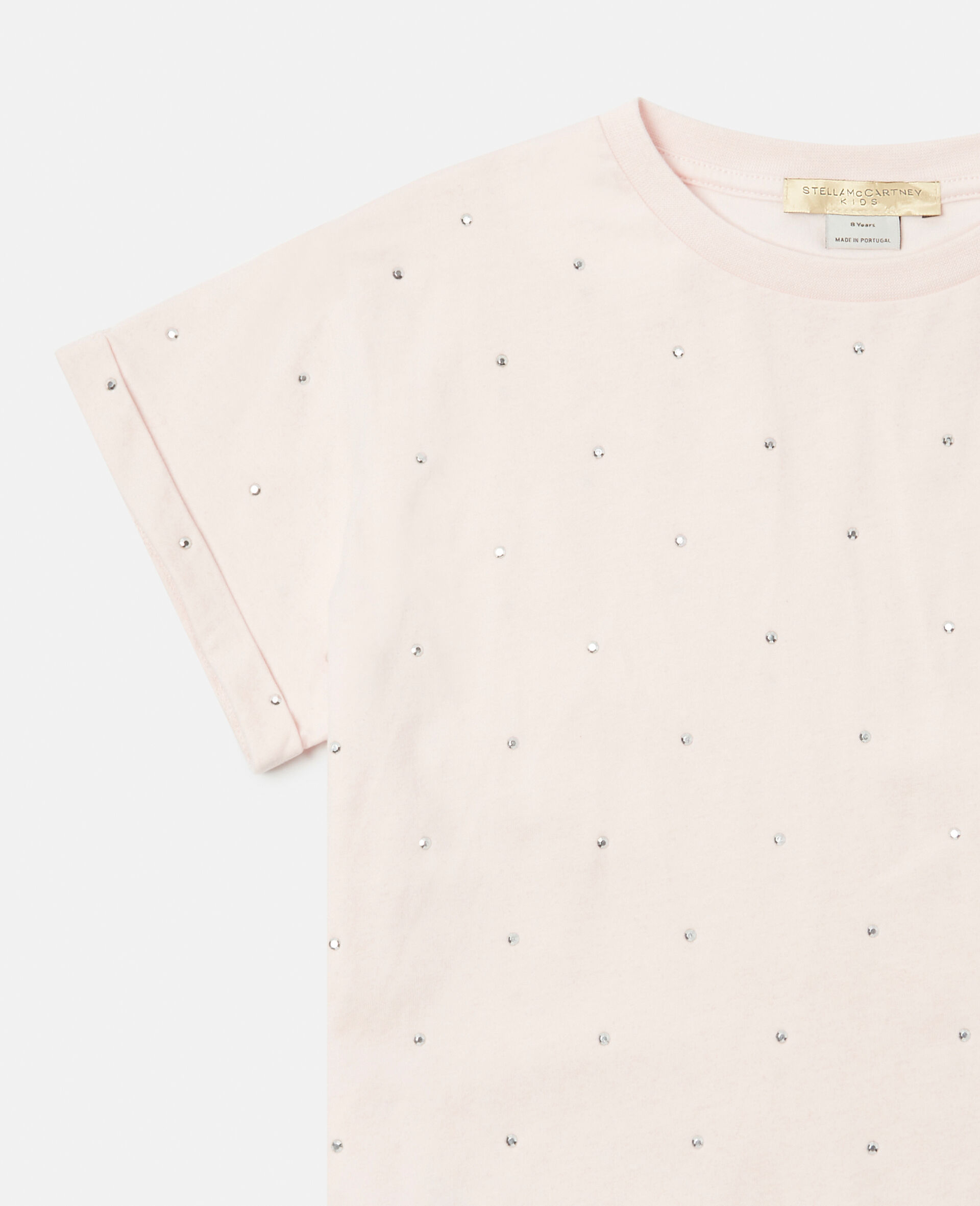 Crystal Dot Boxy T-Shirt-Pink-large image number 1