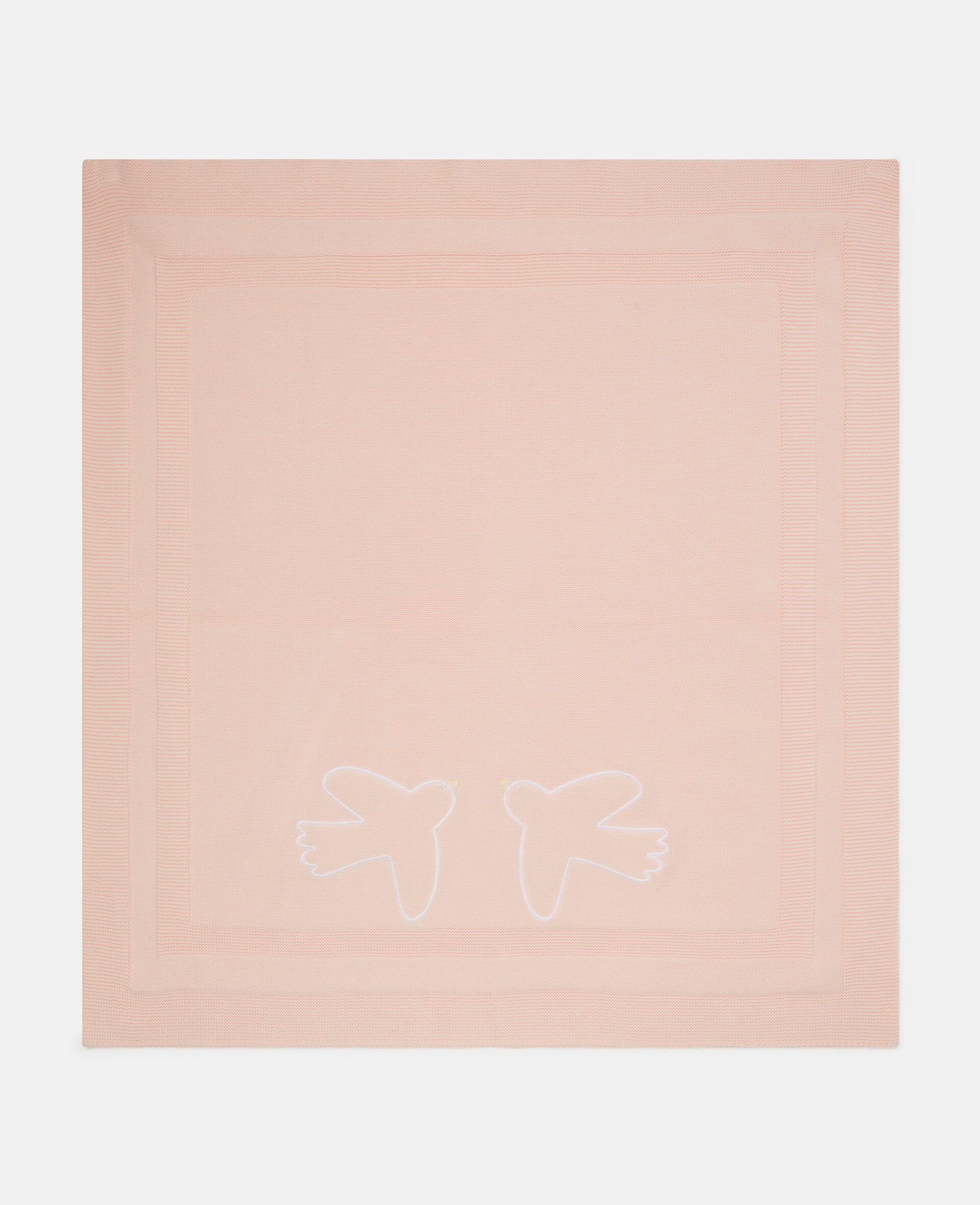 Dove Embroidered Blanket-Pink-medium Dove Embroidered Blanket-Pink-medium