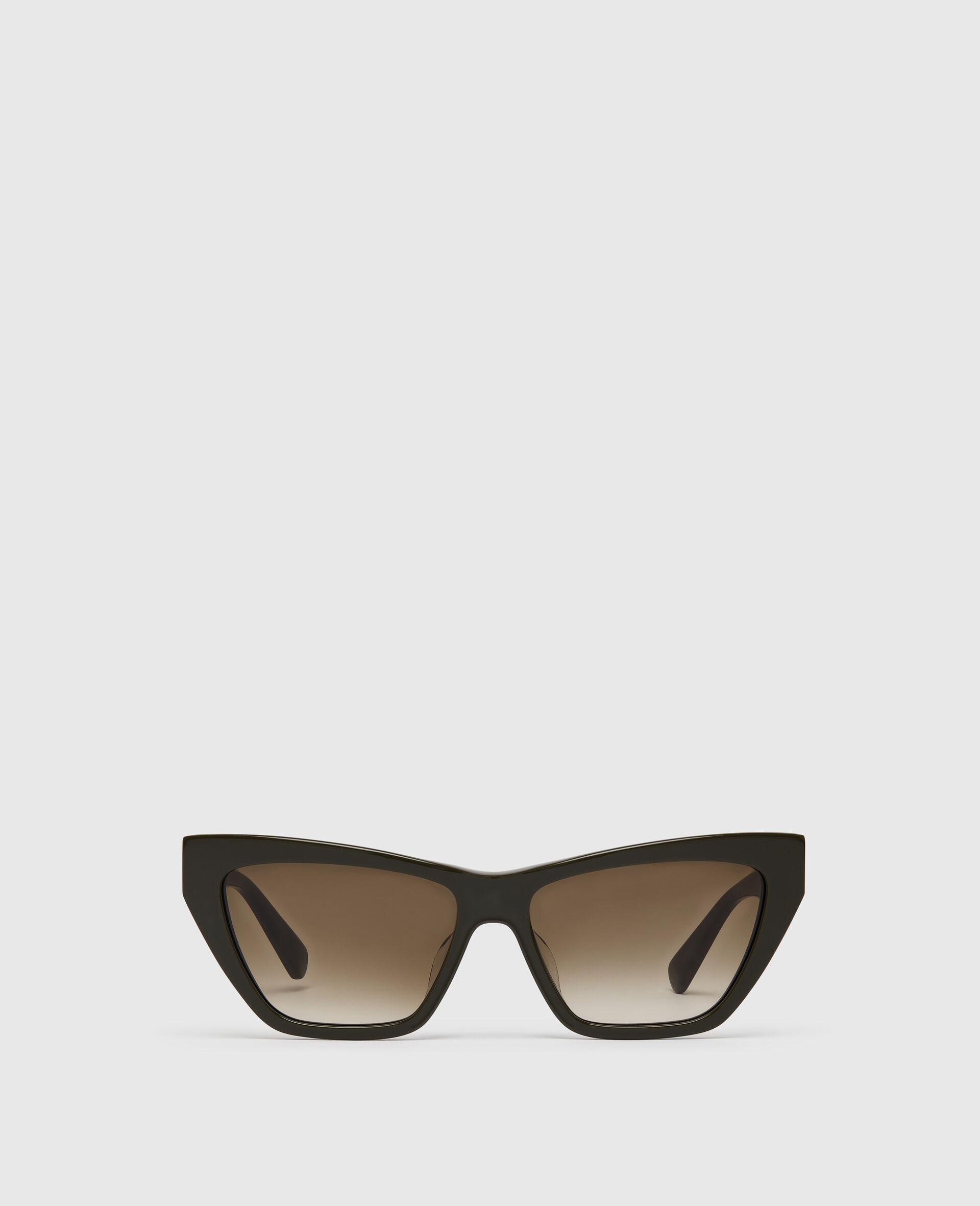 Exaggerated Cat-Eye Sunglasses-Green-medium