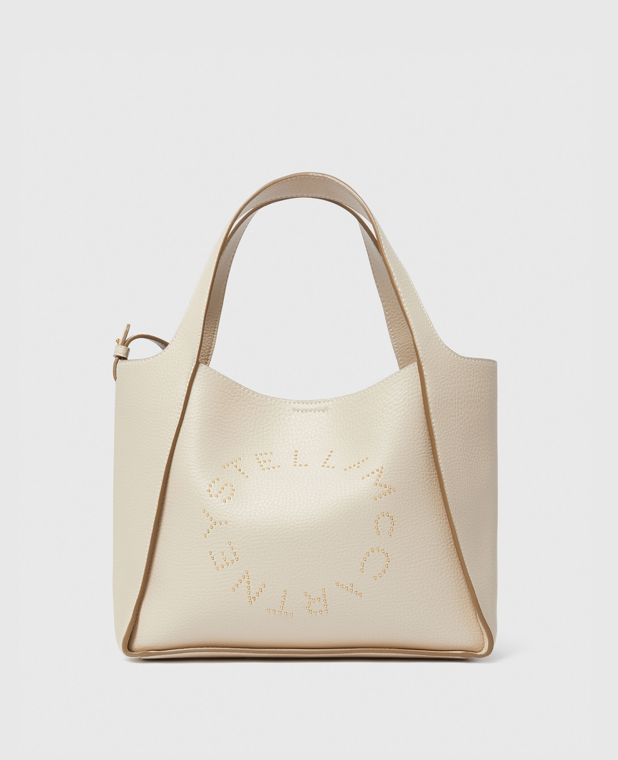 STELLA McCARTNEY ベージュ トートバッグ Women Cream Logo Top Handle Crossbody Tote Bag | Stella
