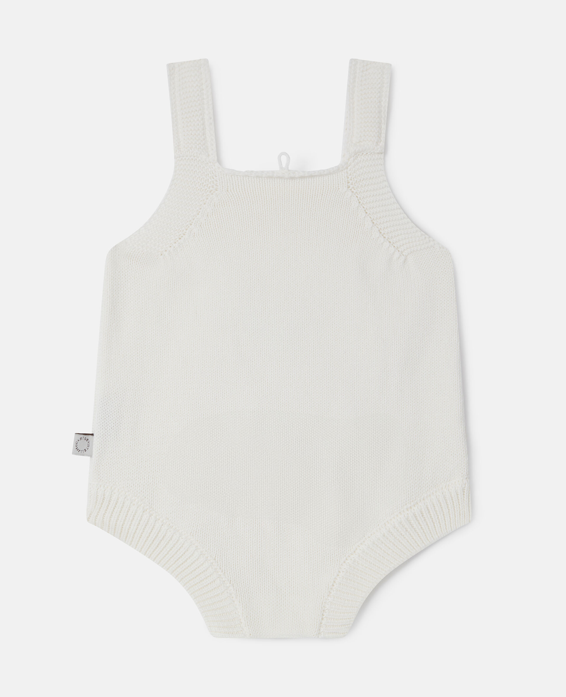 Cat Graphic Embroidered Romper-Cream-large image number 2