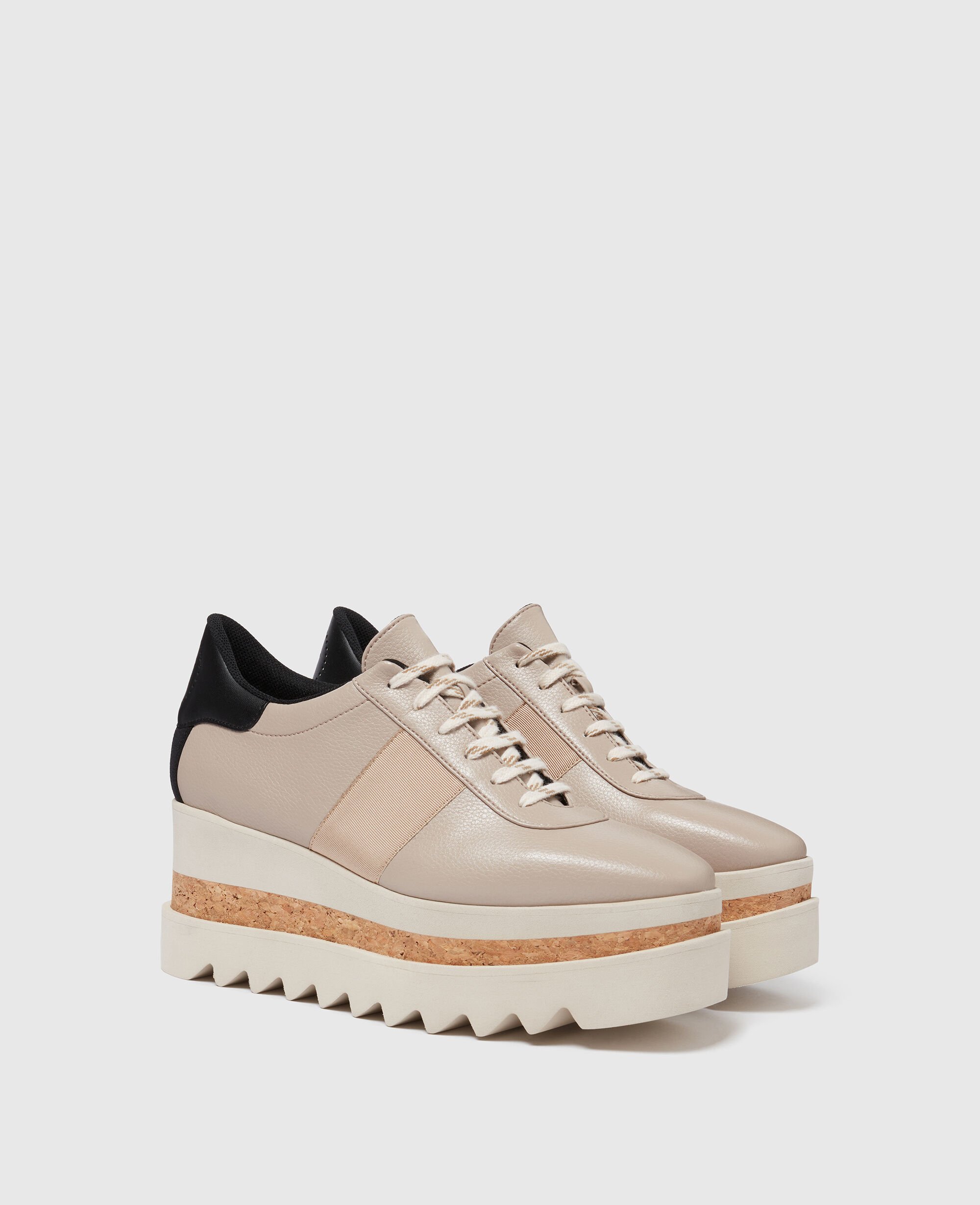 Women Beige Sneak-Elyse Platform Sneakers | Stella McCartney US